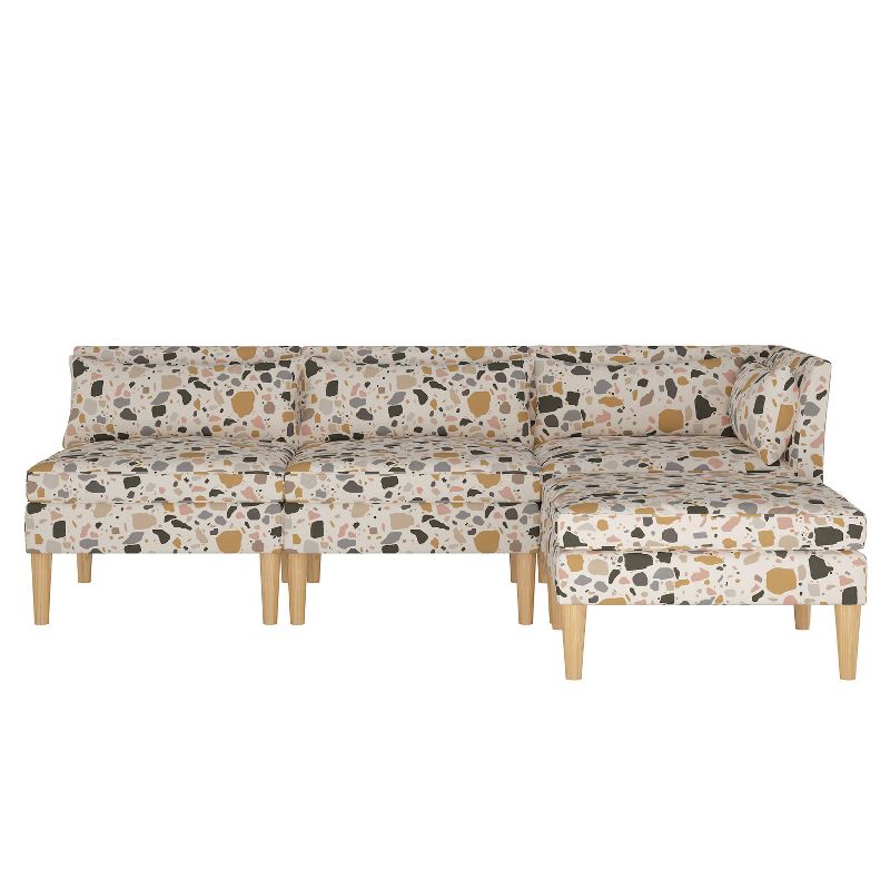 5pc Sectional Sofa Terrazzo Mustard - Threshold™