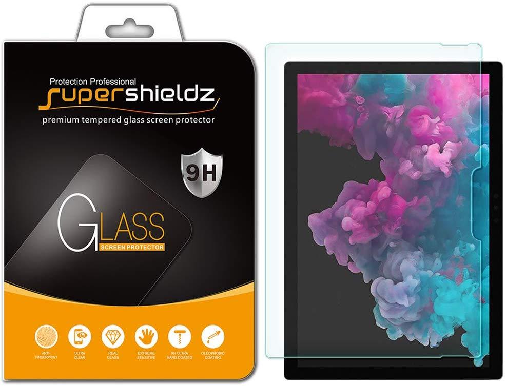 Supershieldz for Microsoft Surface Pro 7, Surface Pro 6, Surface Pro 5 and Surface Pro 4 Tempered Glass Screen Protector, 0.33mm, Anti Scratch, Bubble Free
