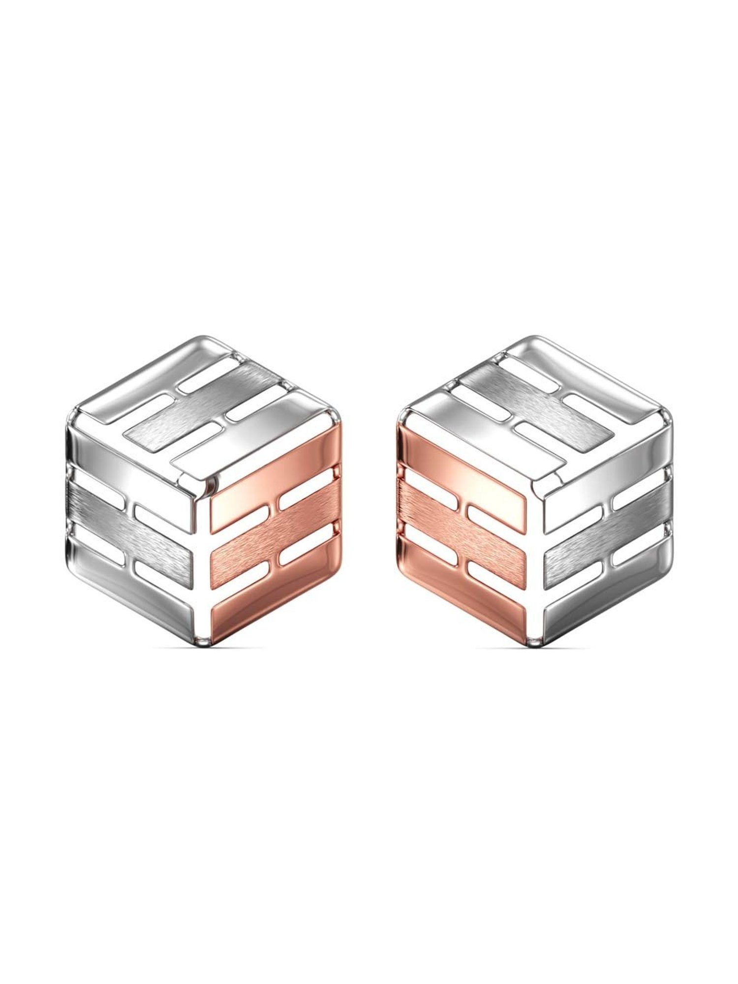 Joyalukkas 950 Platinum Opulent & Rose Gold Earrings