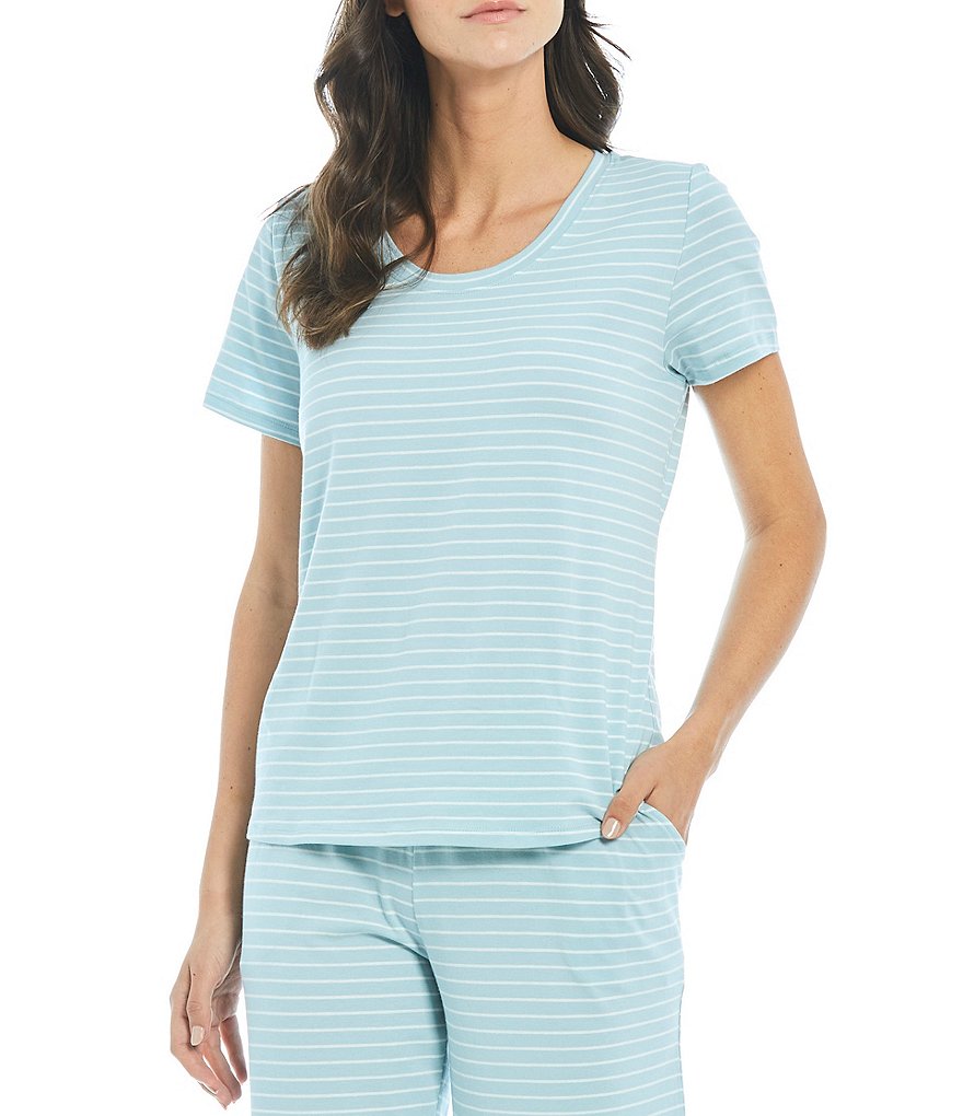 Sleep Sense Striped Print Coordinating Sleep Tee