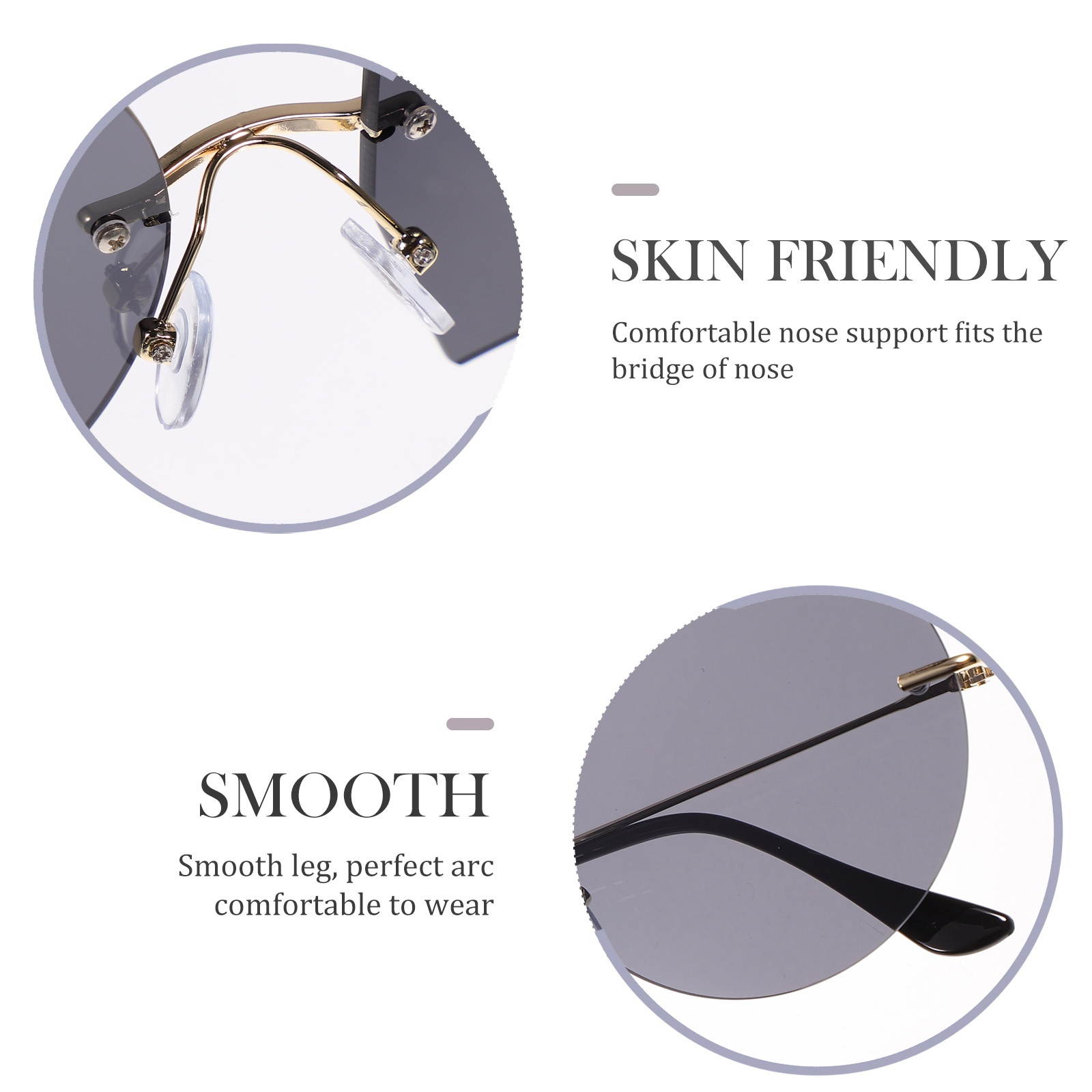 1 Pair of Sunglasses Chic Decorative Personalized Beach Eyewear Photo Prop Eyewear