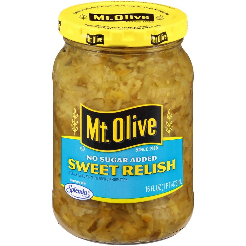 Mt. Olive No Sugar Added Sweet Relish - 16 fl oz