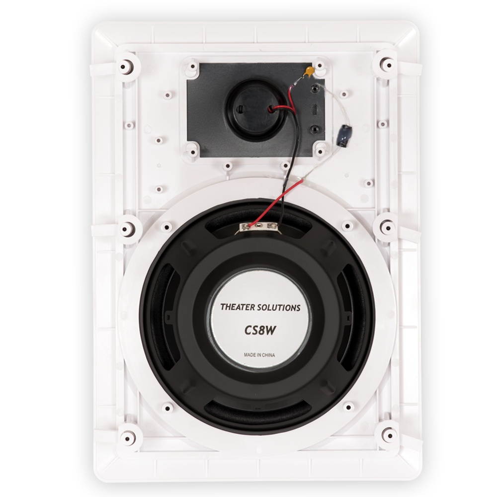 Theater Solutions CS8W In Wall 8" Speakers Surround Sound Home Theater 8 Pair Pack 8CS8W