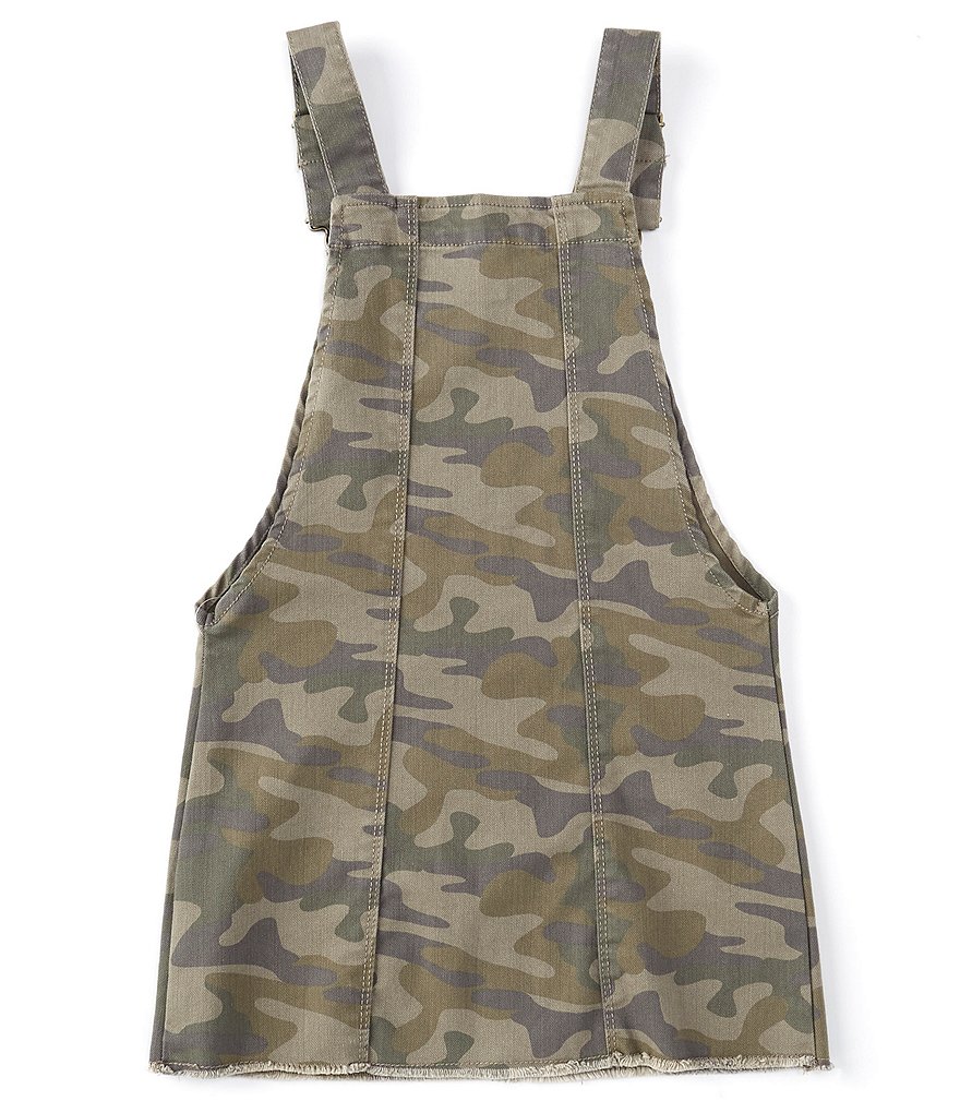 Hippie Girl Big Girls 7-16 Fray-Hem Camo Skirtall