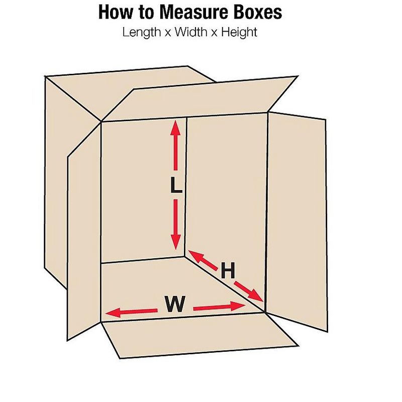 SI Products 24 x 16 x 12 Shipping Boxes, 32 ECT, Brown 241612