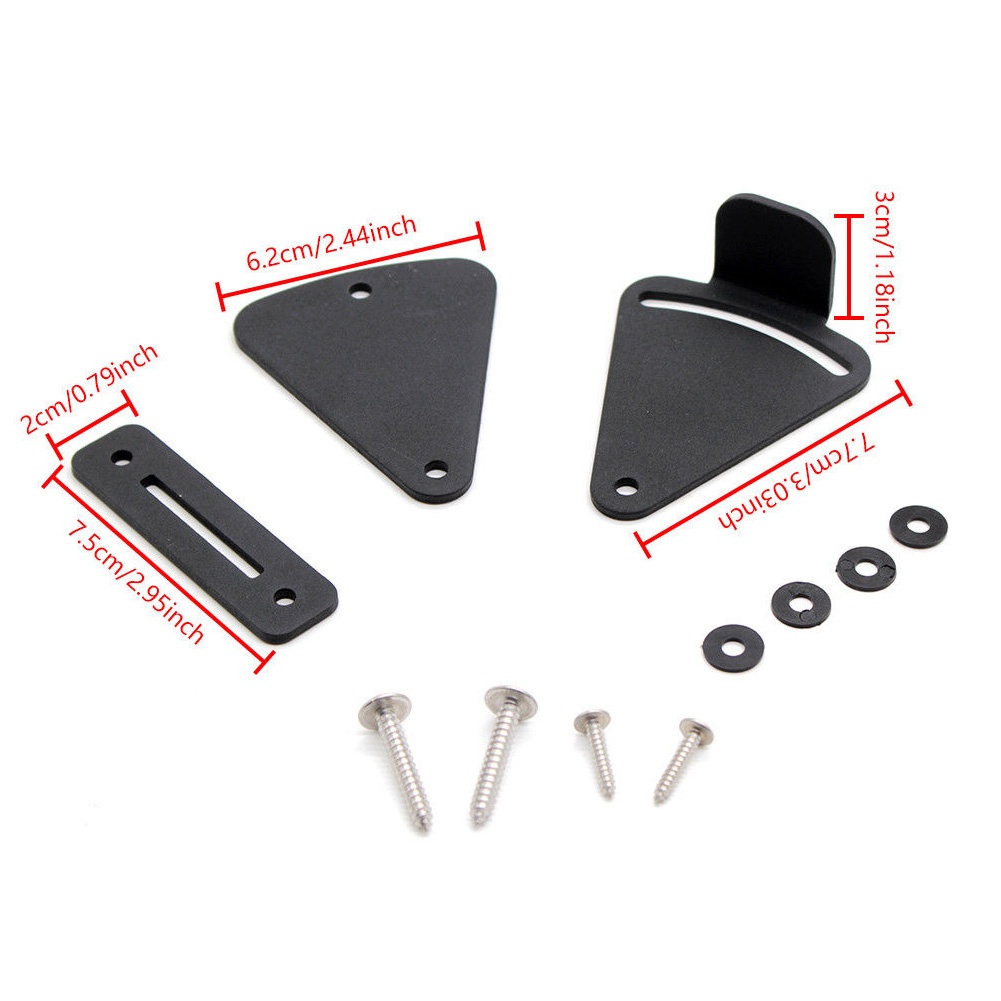 Sliding Door Lock Durable Stainless Steel Smooth Barn Home Appliance Hardware (Black)