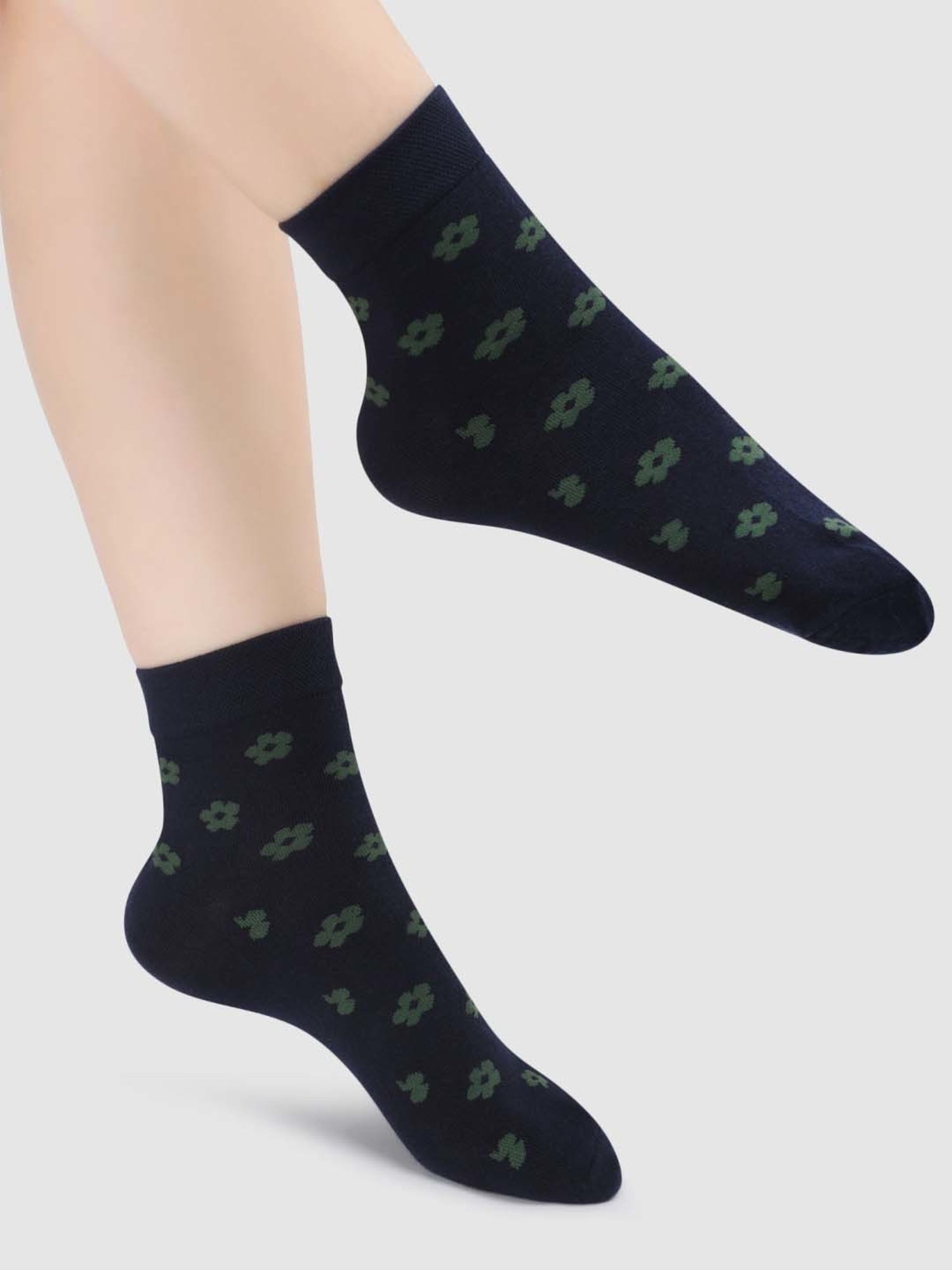 NEXT2SKIN Assorted Color Cotton Ankle Socks - Pack Of 6