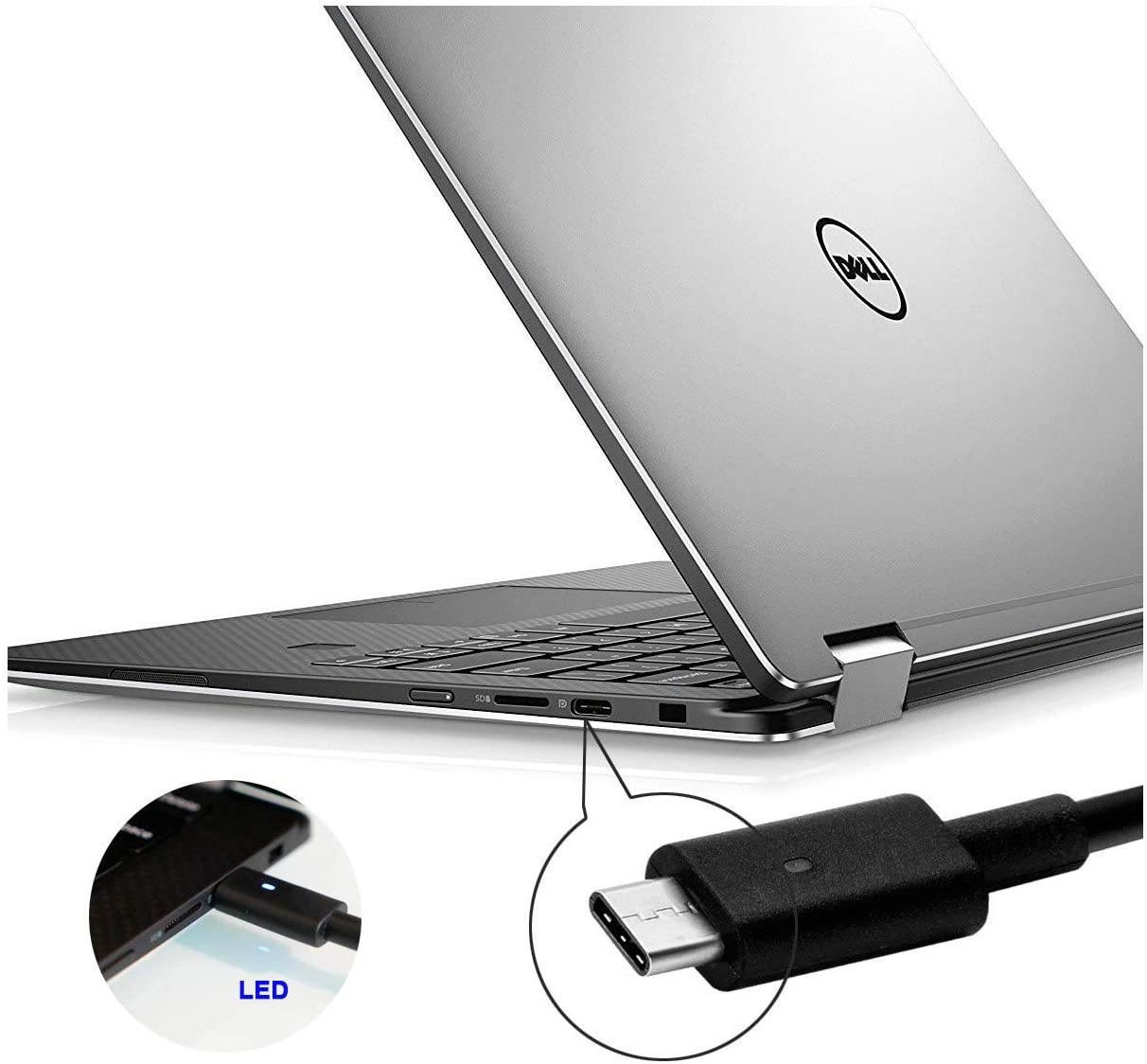 AC Charger Fit for LA65NM170 HA65NM170 DA65NM170 HA30NM150 LA45NM150 PW7015MC DA30NM150 65W USB Type C Laptop Power Supply Adapter Cord