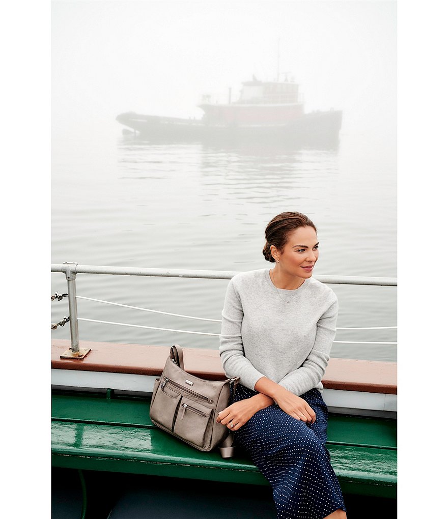 Baggallini Anywhere Large Hobo Bag with RFID Wristlet