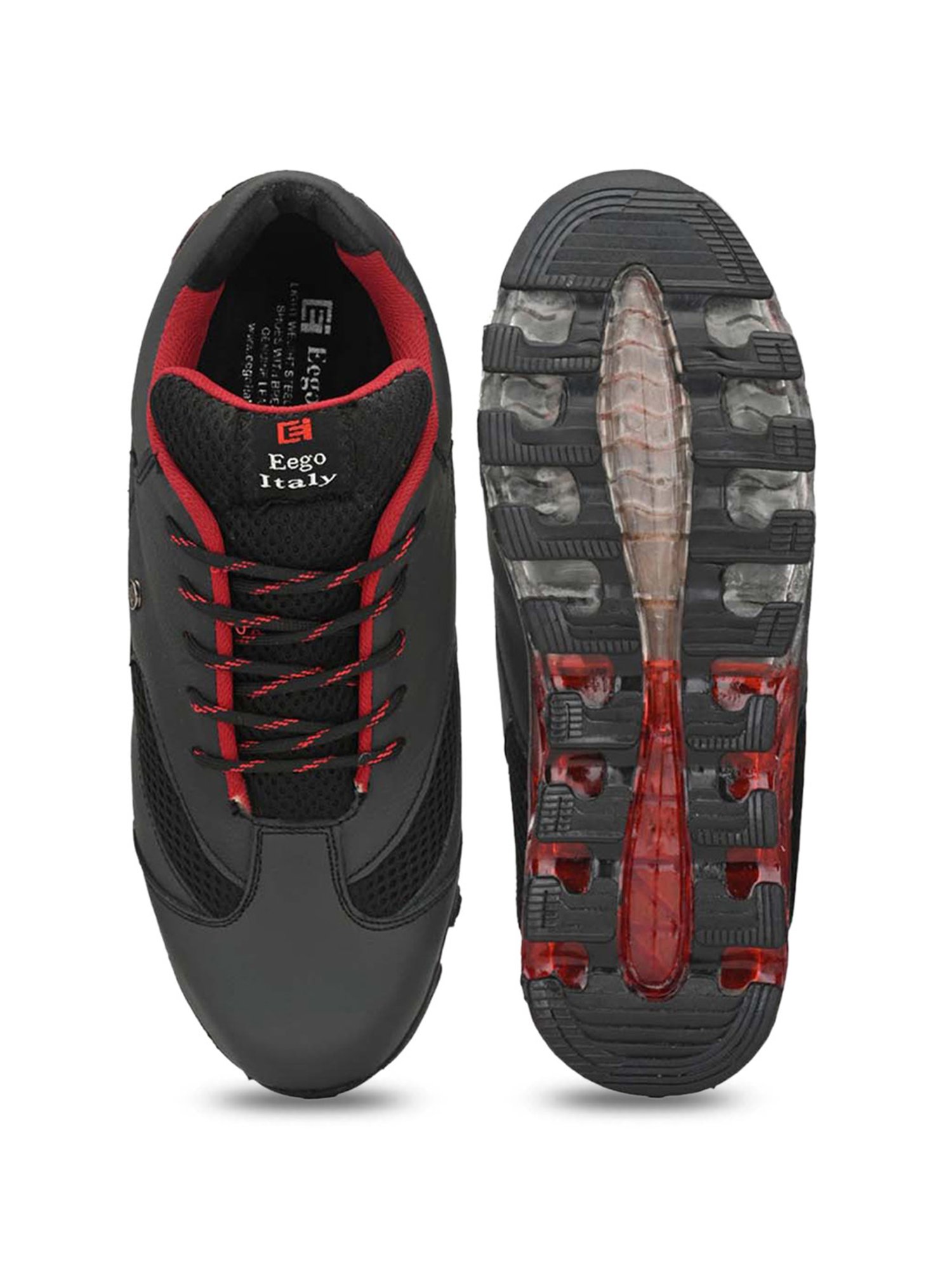 Eego Italy Men's Black Running Shoes