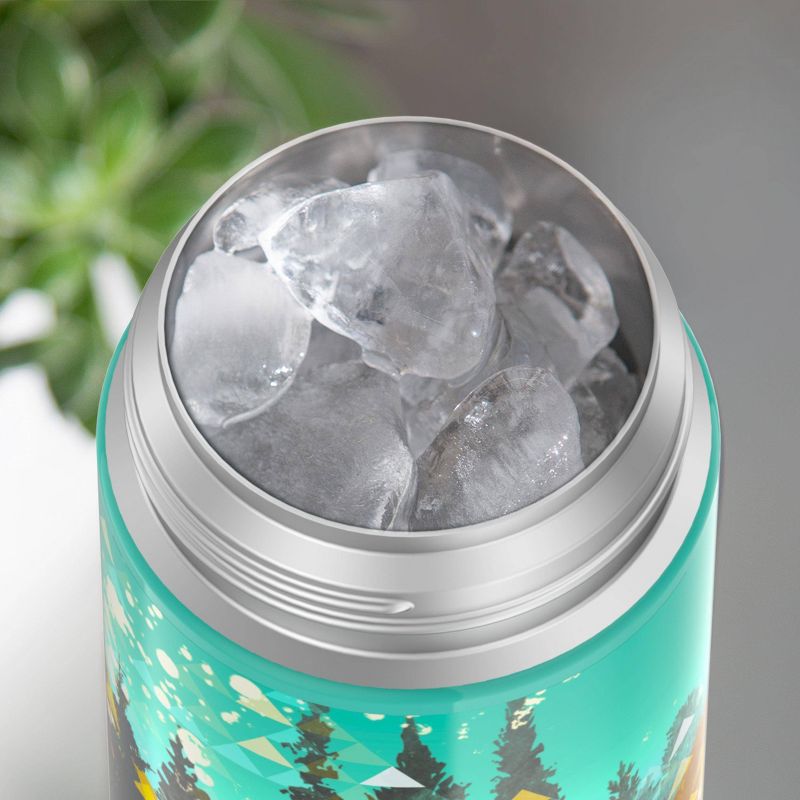 Thermos 12oz FUNtainer Water Bottle with Bail Handle - Evergreen Trees