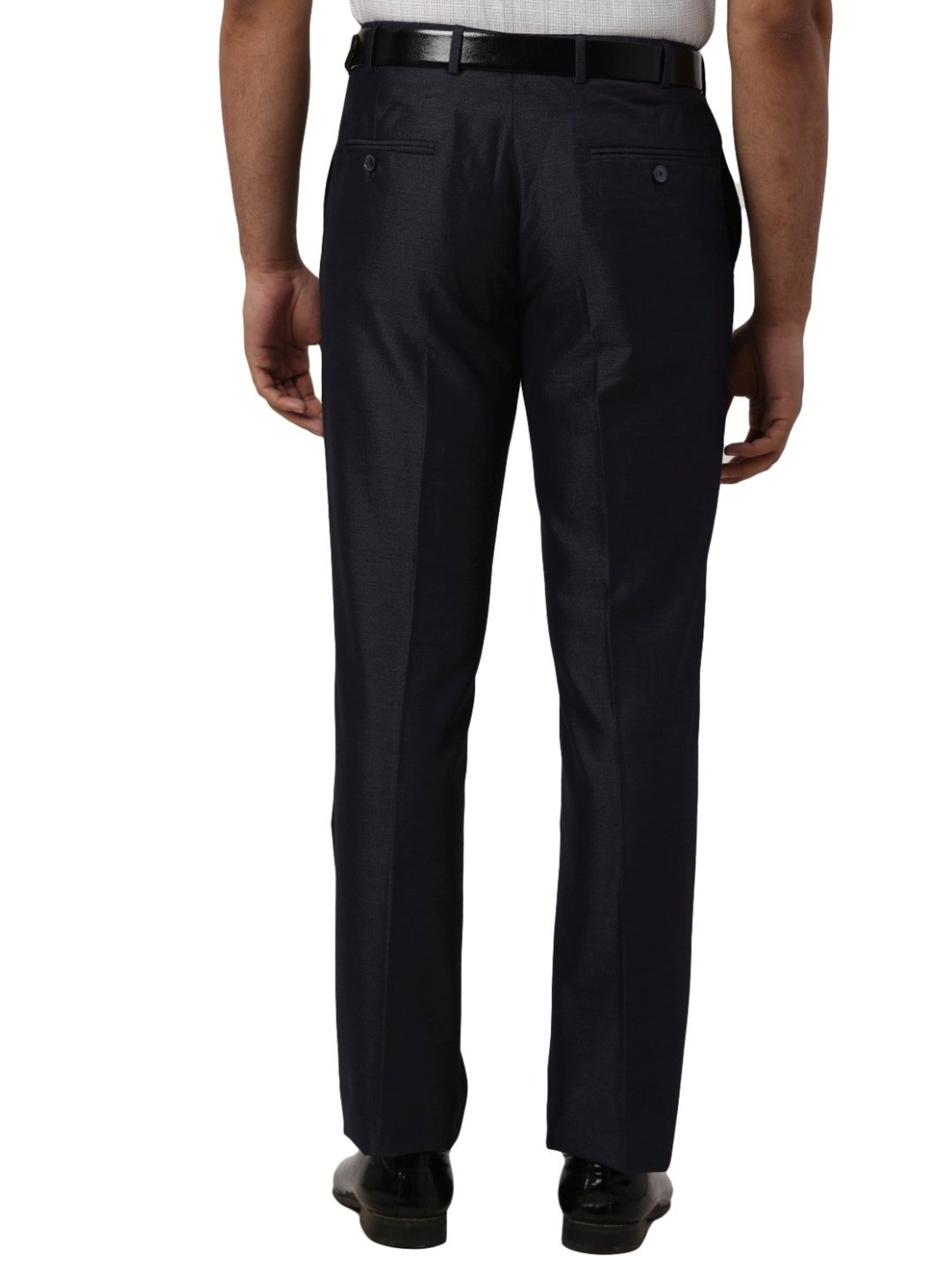Park Avenue Blue Regular Fit Trousers