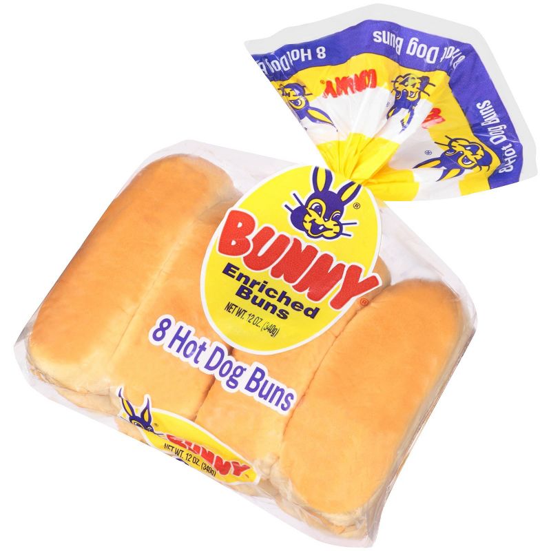 Bunny Hot Dog Buns - 12oz/8ct