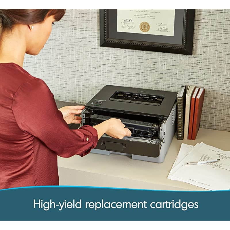 Compact Monochrome Laser Printer, HL-L2350DW, Wireless Printing, Duplex Two-Sided Printing,  Dash Replenishment Ready