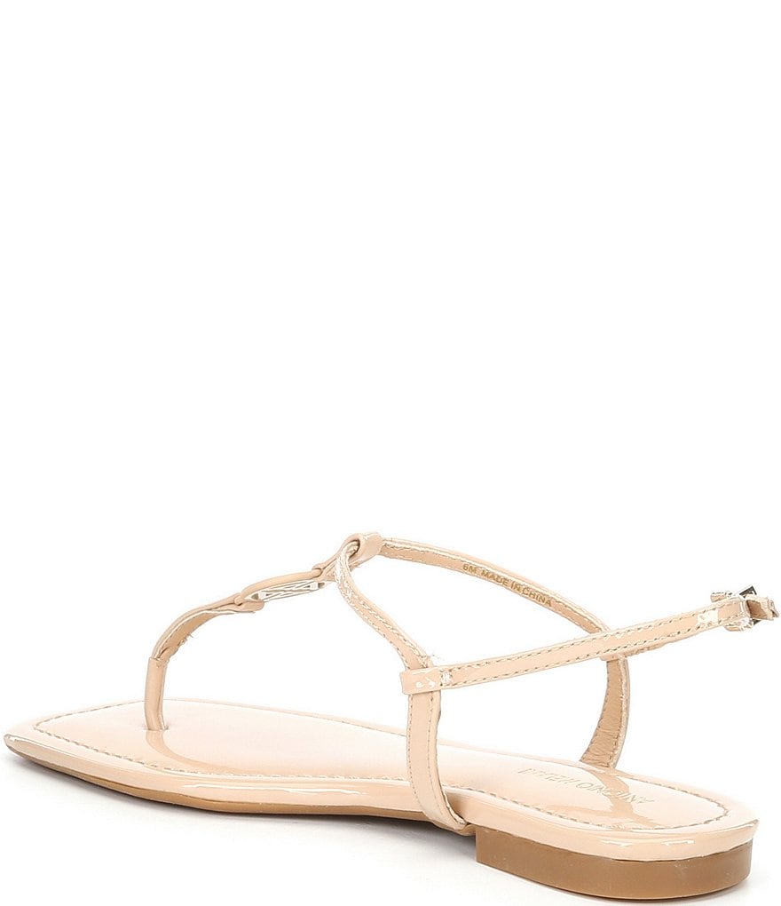 Antonio Melani Darsee Patent Leather Thong Flat Sandals