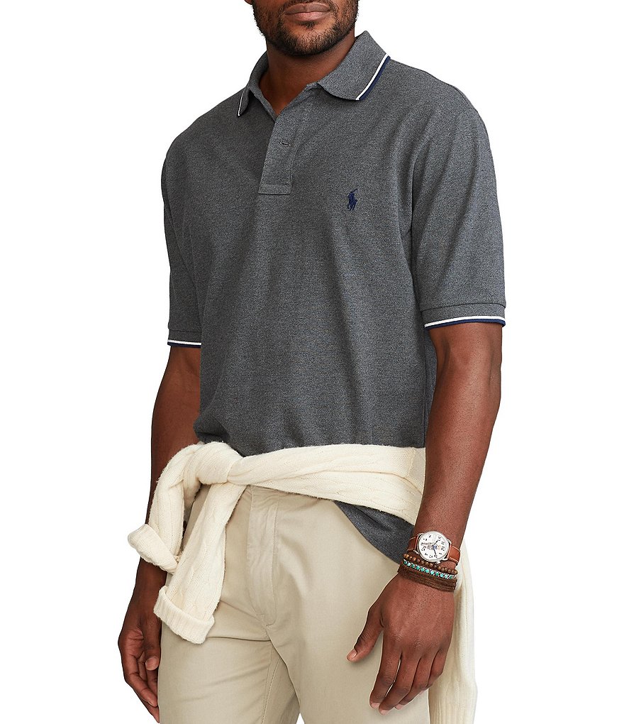 Polo Ralph Lauren Big & Tall Tipped Mesh Short-Sleeve Polo Shirt