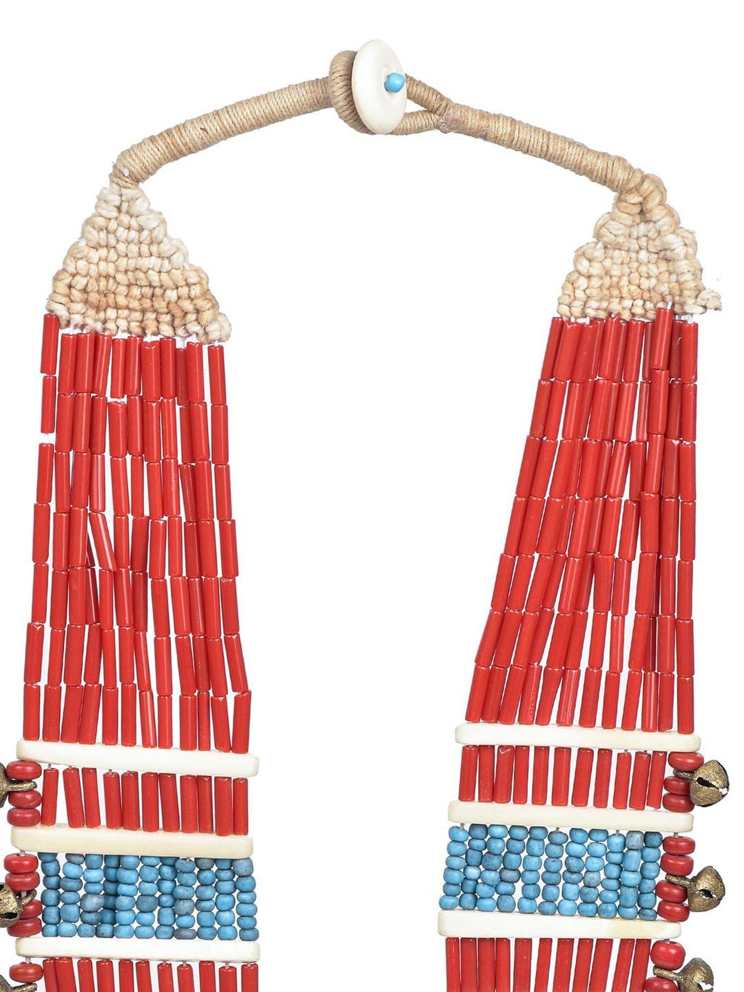 Imli Street Multicolor Vintage Naga Beaded Tribal Necklace
