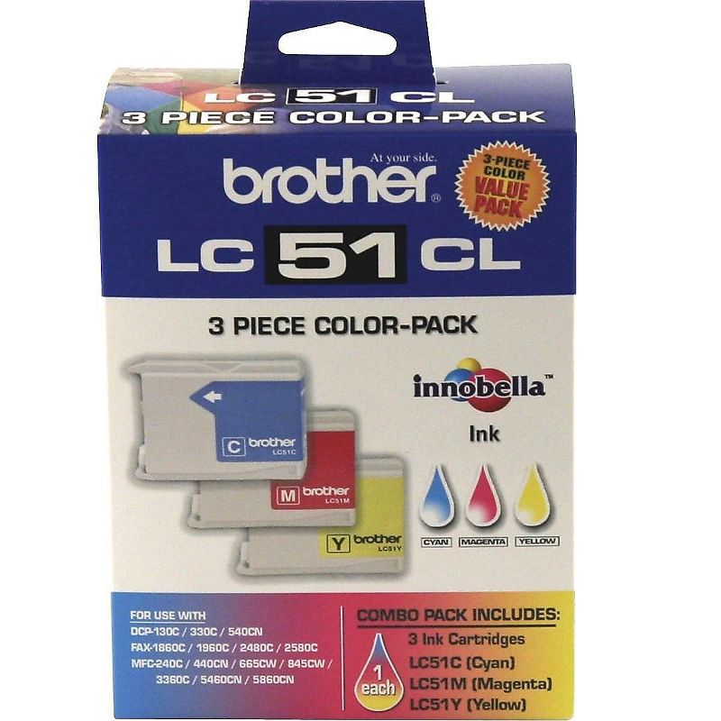 Brother LC513PKS Innobella Ink Cyan/Magenta/Yellow 3/PK 