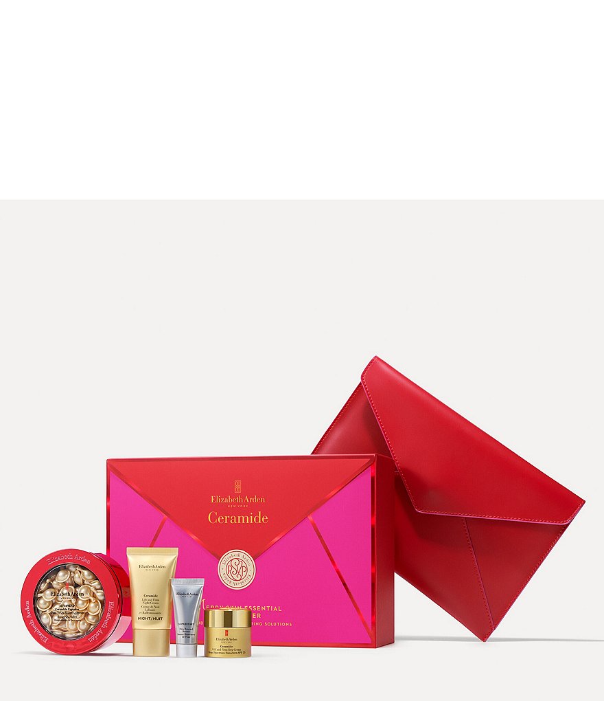 Elizabeth Arden Advanced Ceramide Capsules Serum, 60 Count, 4-Piece Skin Care Gift Set