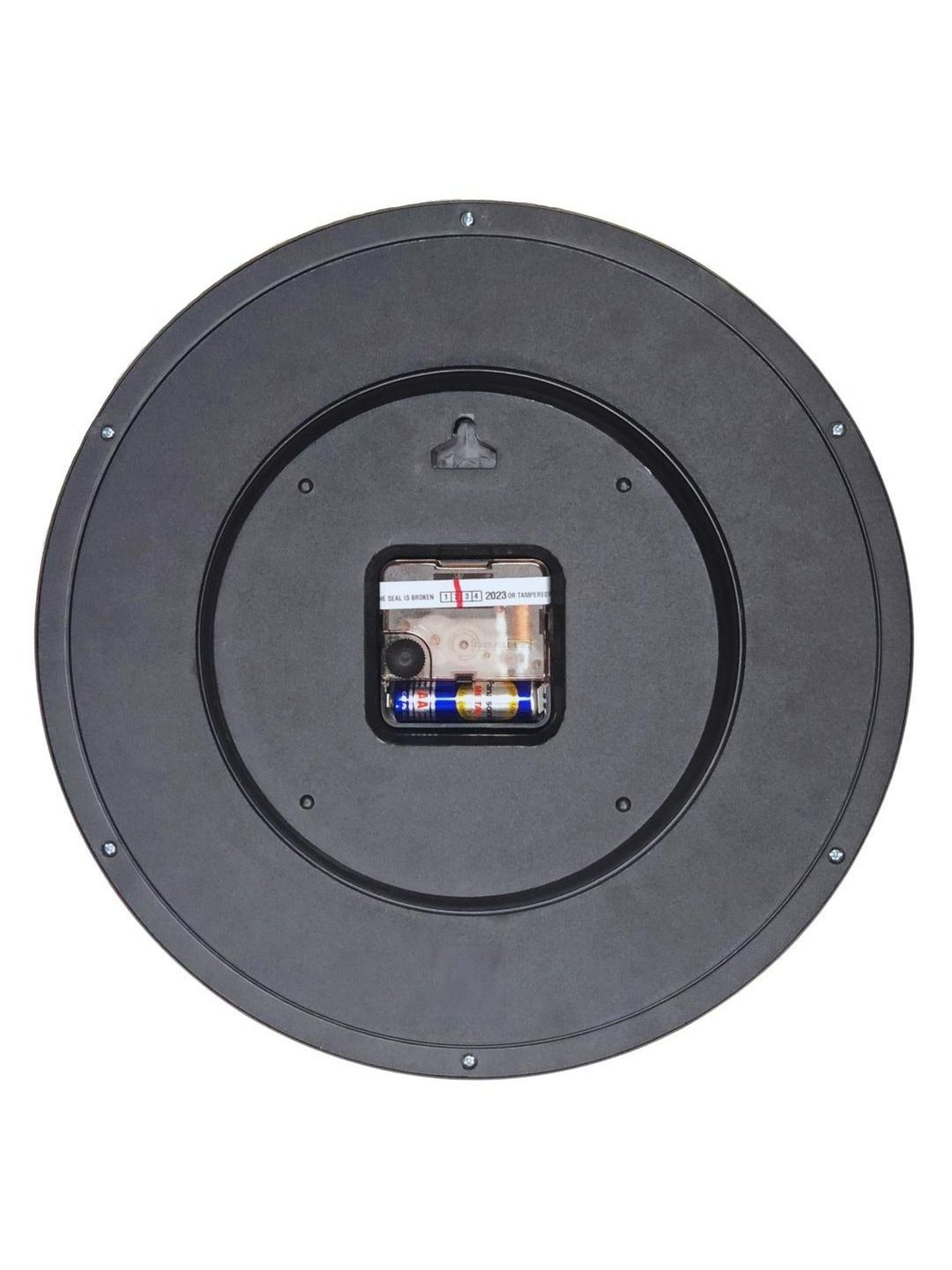 CHRONIKLE Round Rosewood Brown Plastic Wall Clock