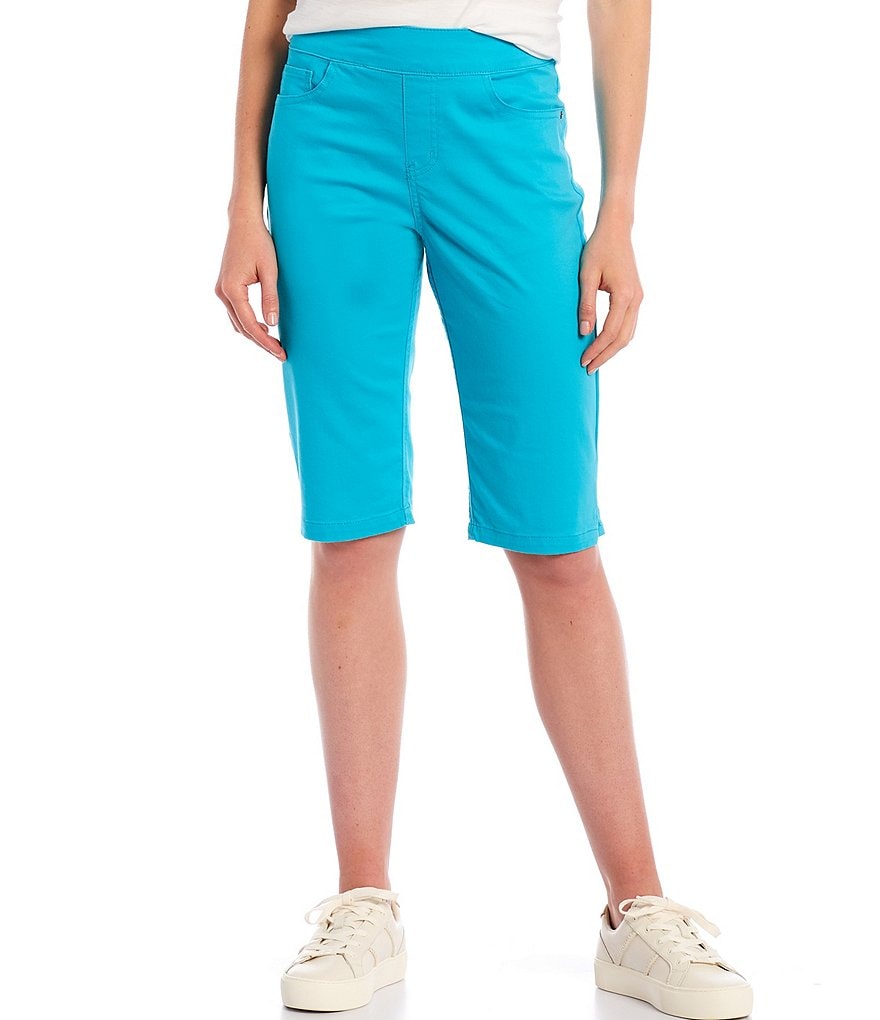 Westbound Petite Size the PARK AVE fit Indigo Skimmer Shorts