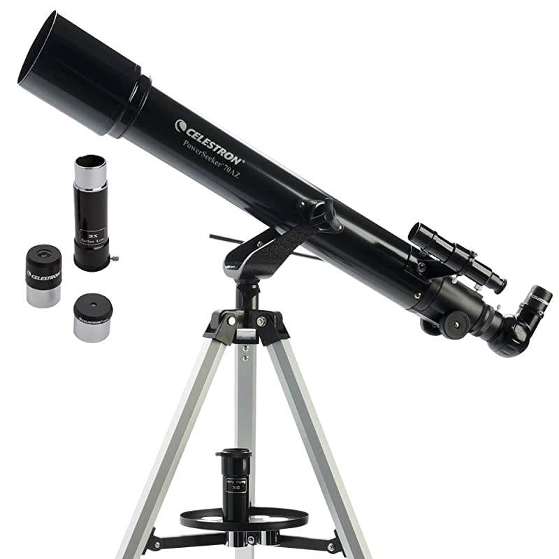 PowerSeeker 70AZ Telescope Manual AltAzimuth Telescope for Beginners Compact and Portable BONUS Astronomy Software Package 70mm Aperture