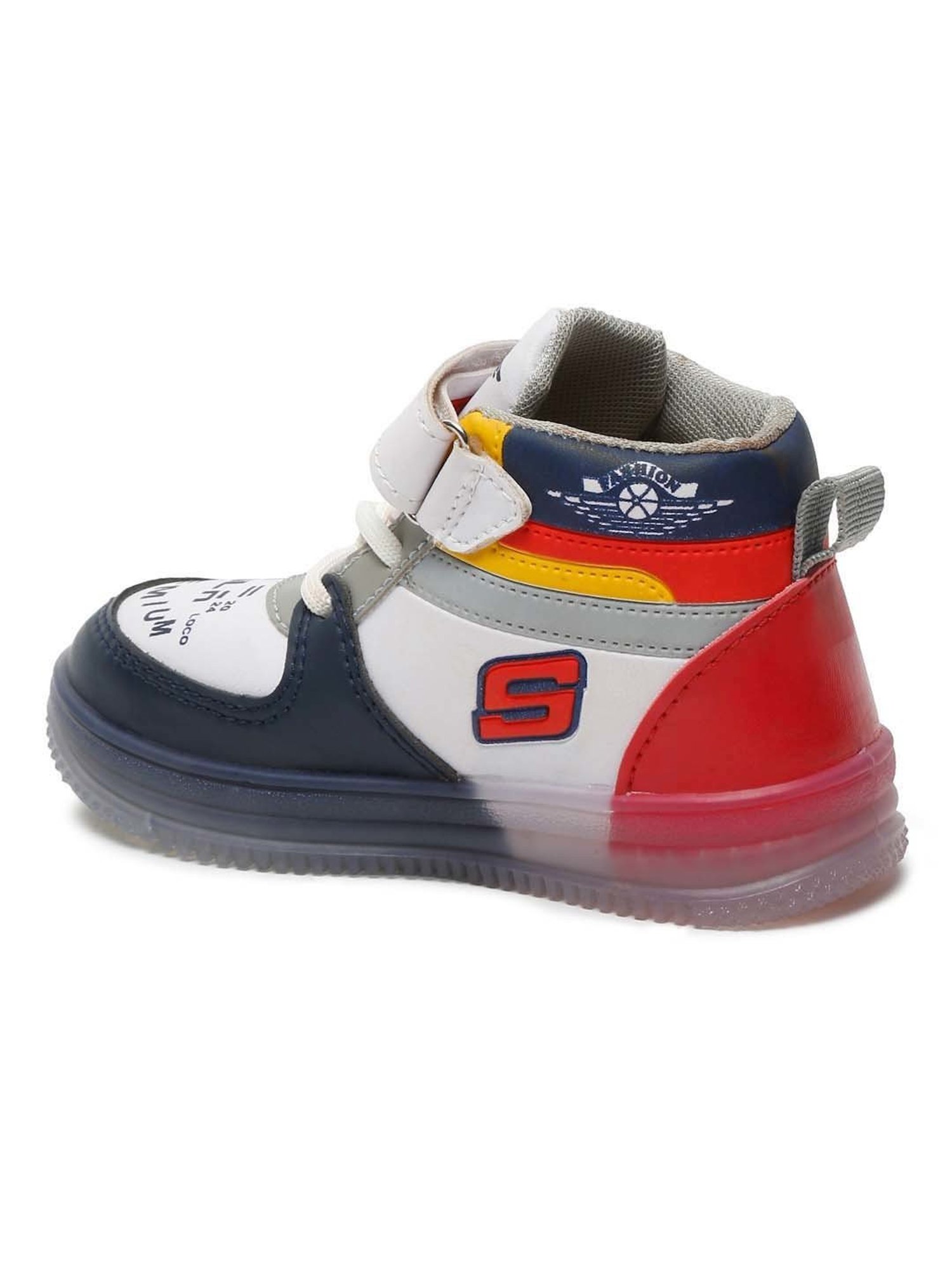 Tiny Bugs Kids Black & White Casual Sneakers