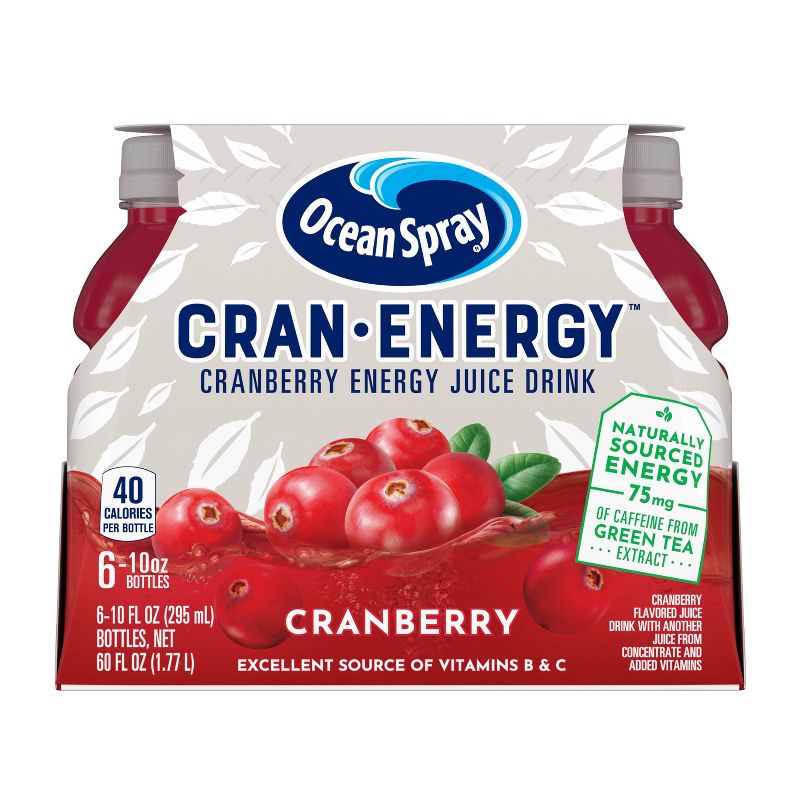 Ocean Spray Cran Energy Cranberry - 6pk/10 fl oz Bottles