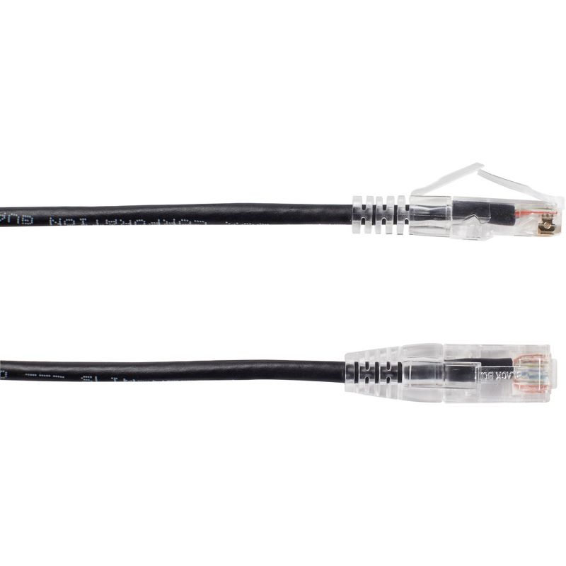 Black Box Slim-Net Cat.6a Patch UTP Network Cable - 2 ft Category 6a Network Cable for Patch Panel, Network Device - First End: 1 x RJ-45 Male Network
