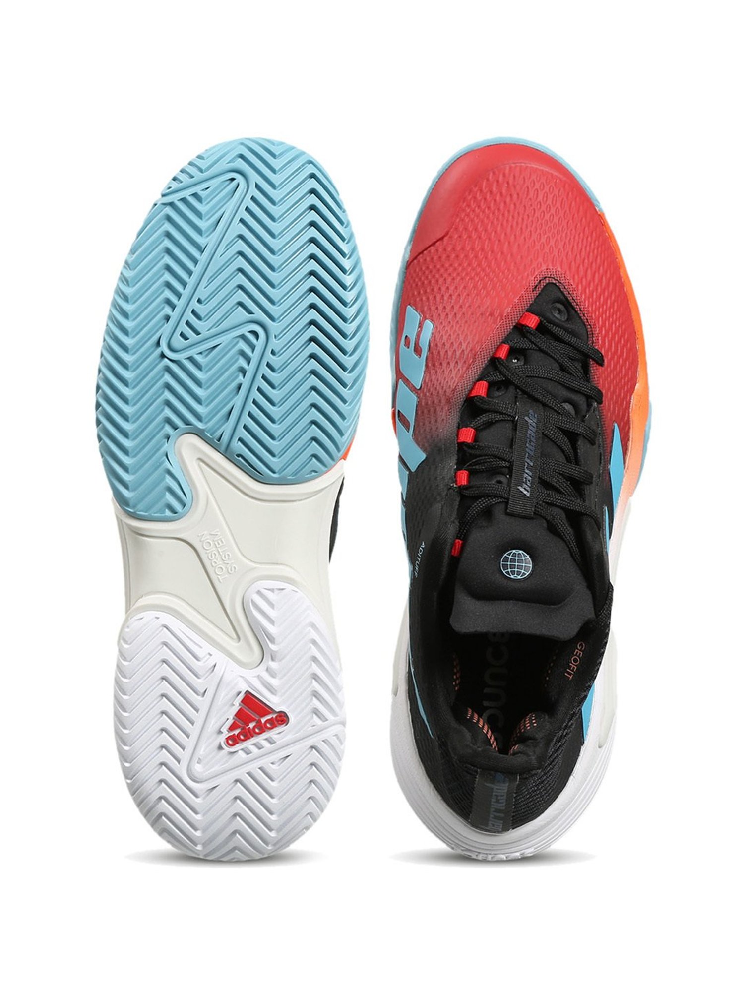 Adidas Men's Barricade Red Tennis Shoes
