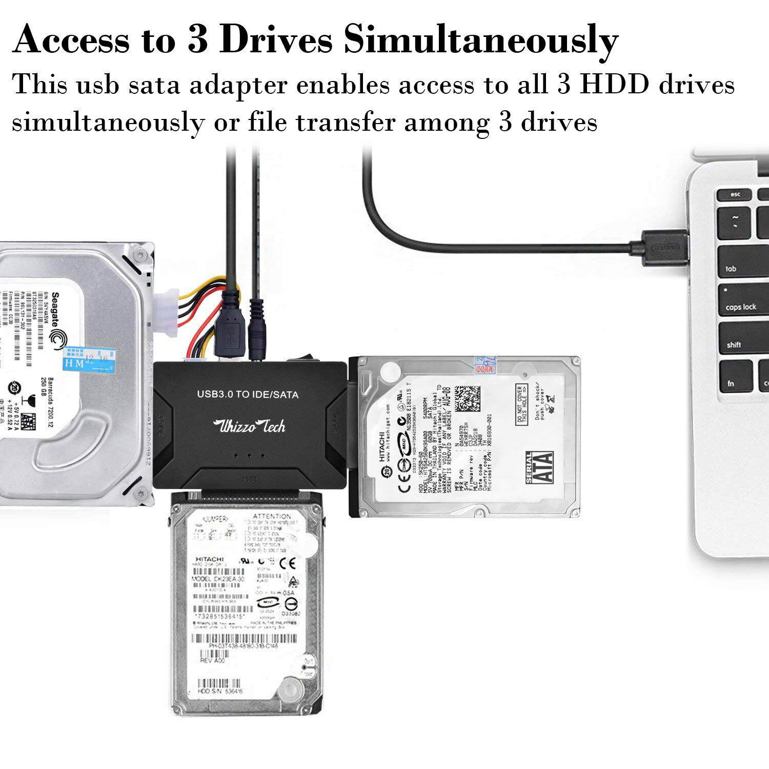 USB 3.0 to IDE/SATA Converter Adapter Kit For 2.5"/3.5" SATA/IDE/SSD Hard Drive