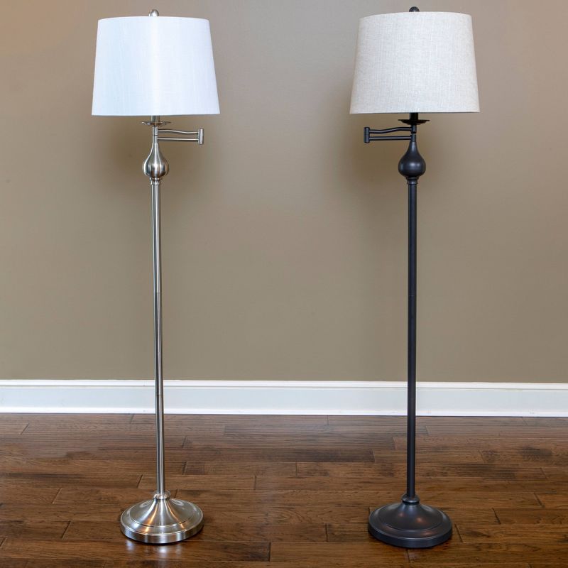 Franklin Iron Works Gentry Oil-Rubbed Bronze Downbridge Arc Floor Lamp