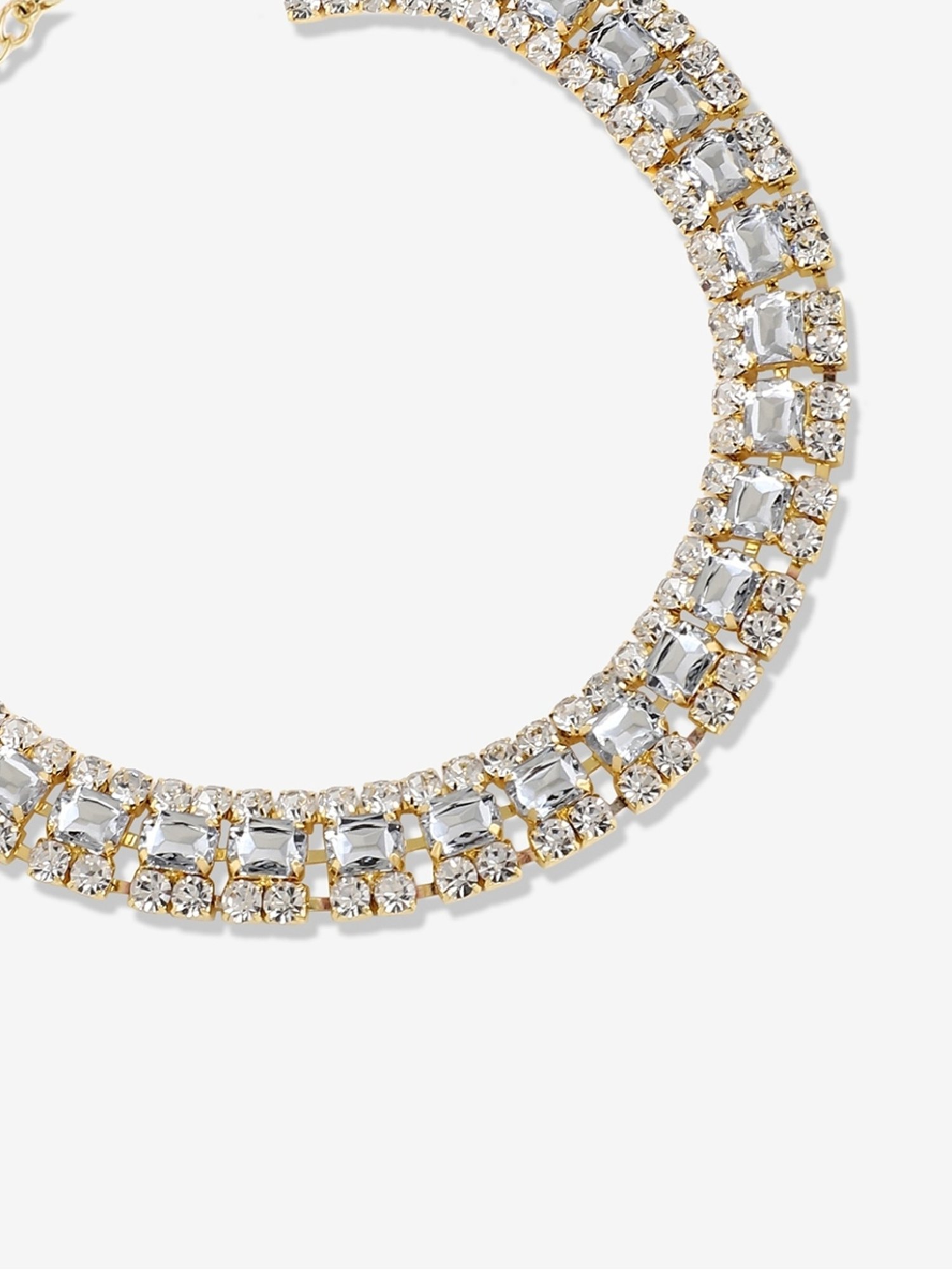 Sohi silver plated designer party necklace for women