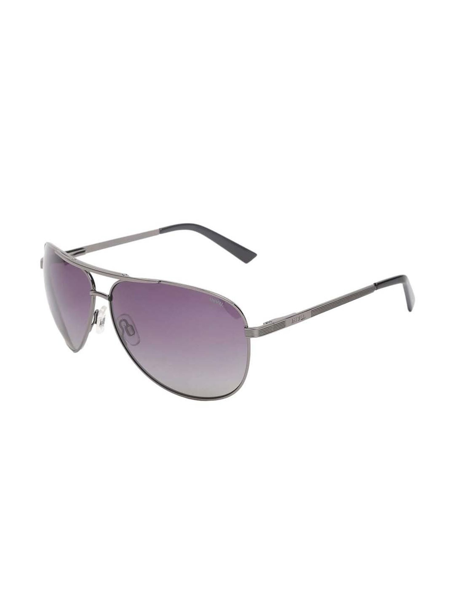 INVU Grey Aviator UV Protection Sunglasses for Men