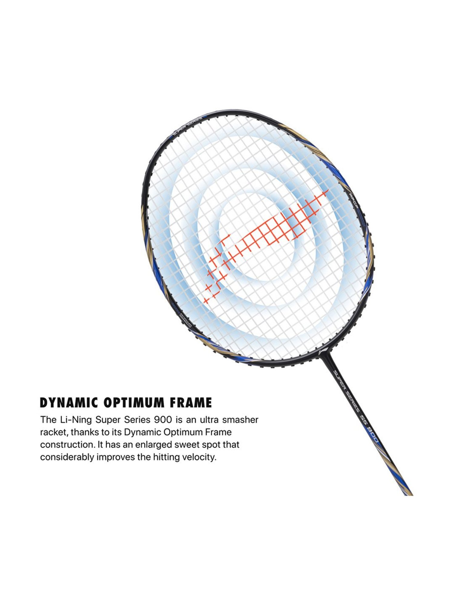 Li-Ning Super Series 900 Badminton Racket (Black) Size - Medium