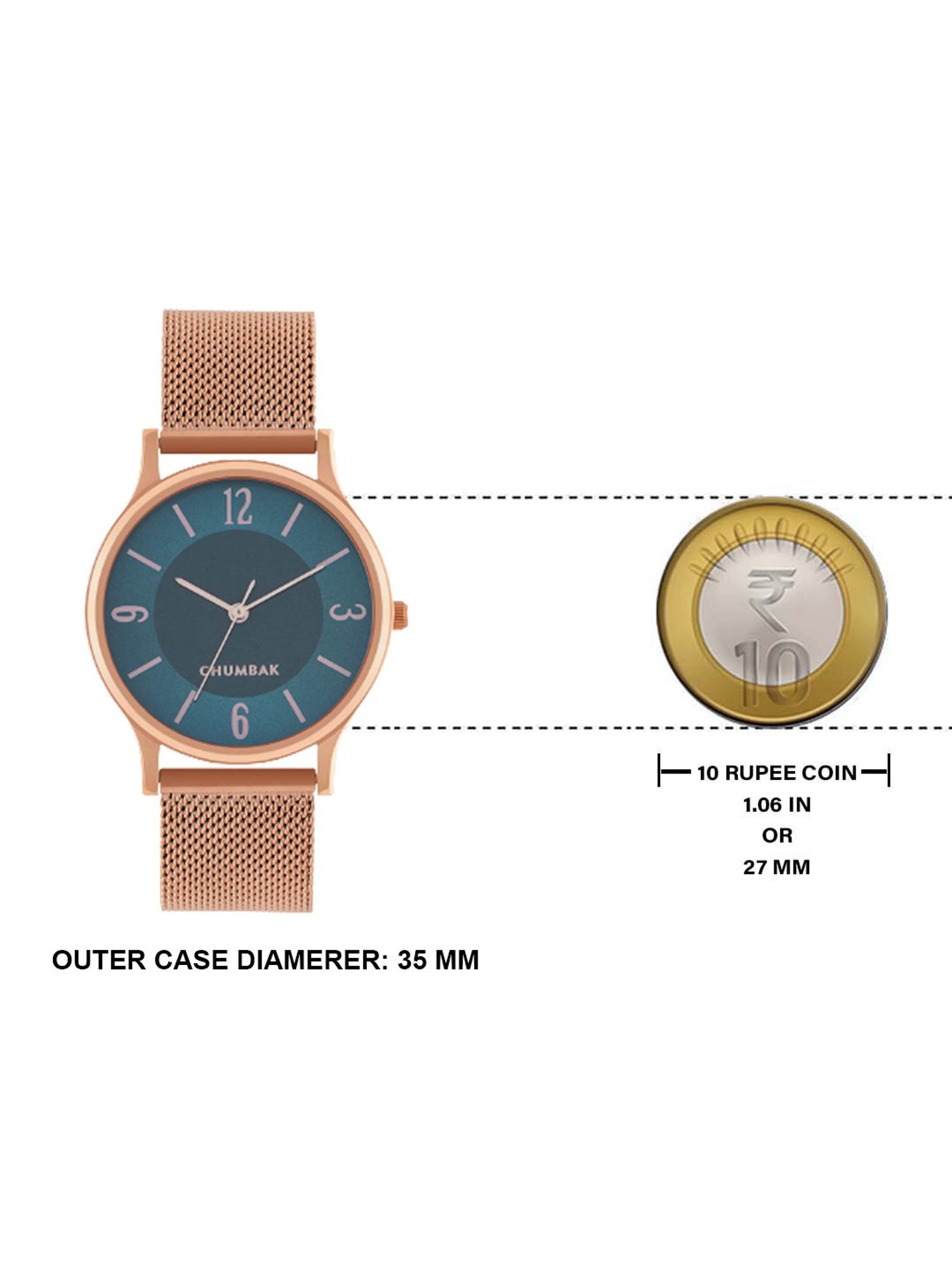 Chumbak 8907605117329 Forest Jade Analog Watch for Women