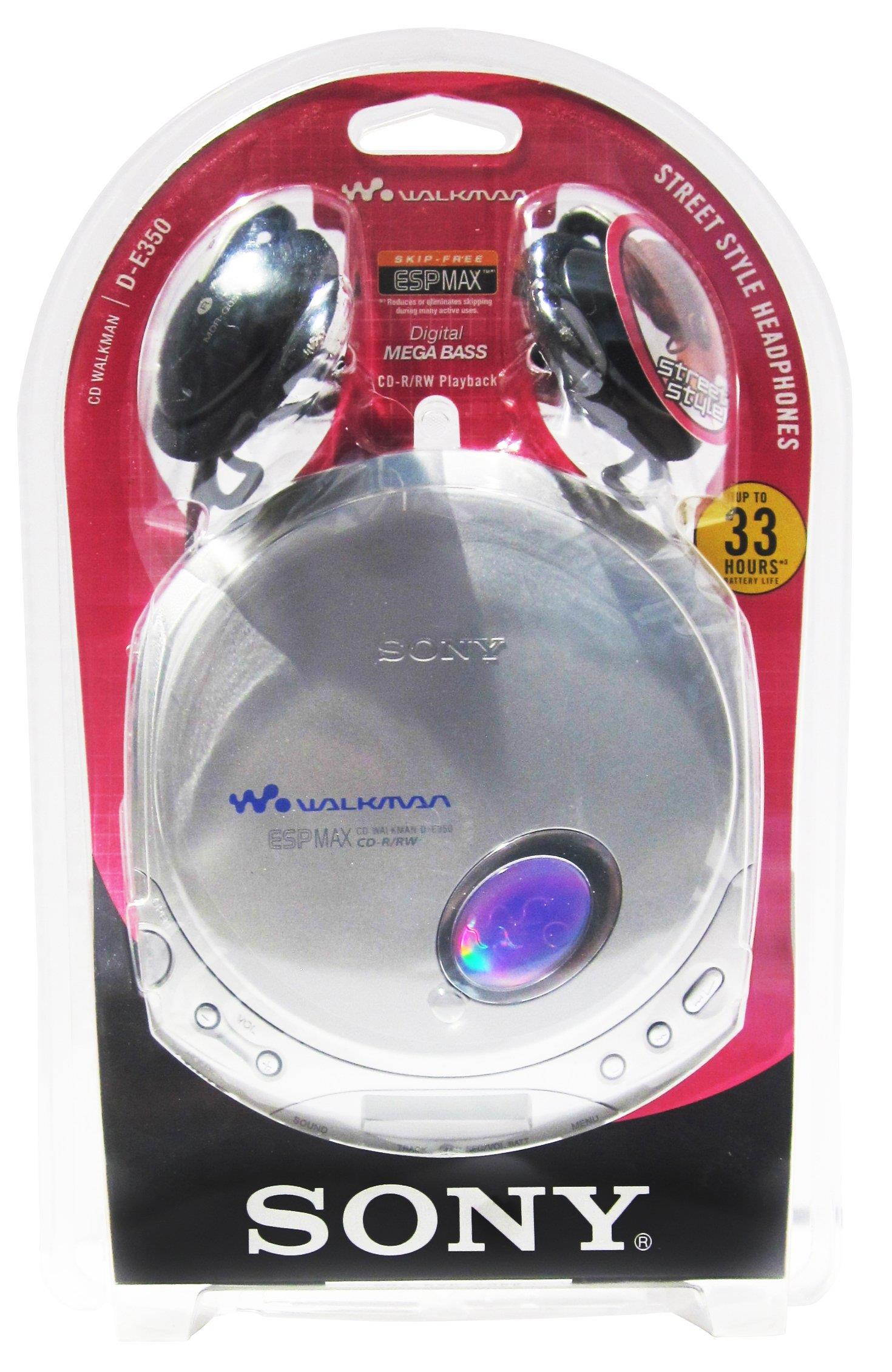 CD Player with Headphones, HOTT Personal CD Walkman Music Player with LCD Display, Skip Protection Shockproof Anti Scratch Function, Support CD, MP3 CD, CD-R, CD-RW Format - Black