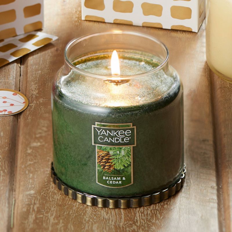 12.5oz Glass Jar Balsam and Cedar Candle - Yankee Candle