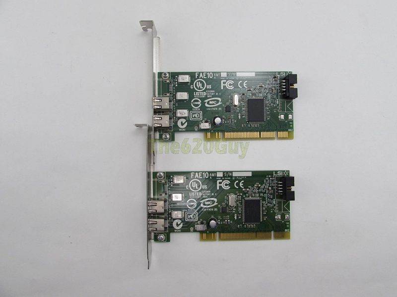 The620Guy Lot of 2 Dell Y9457 Dual Port PCI IEEE 1394A Adapter Firewire Card F4582 H924H
