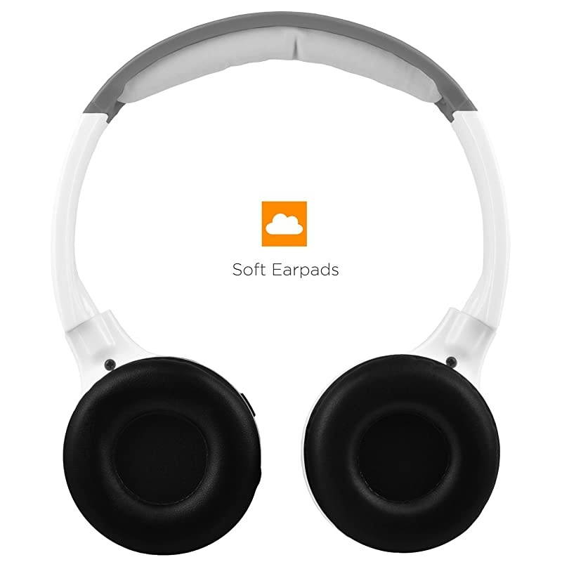 Universal IR in Car Entertainment Wireless Foldable Headphones Black