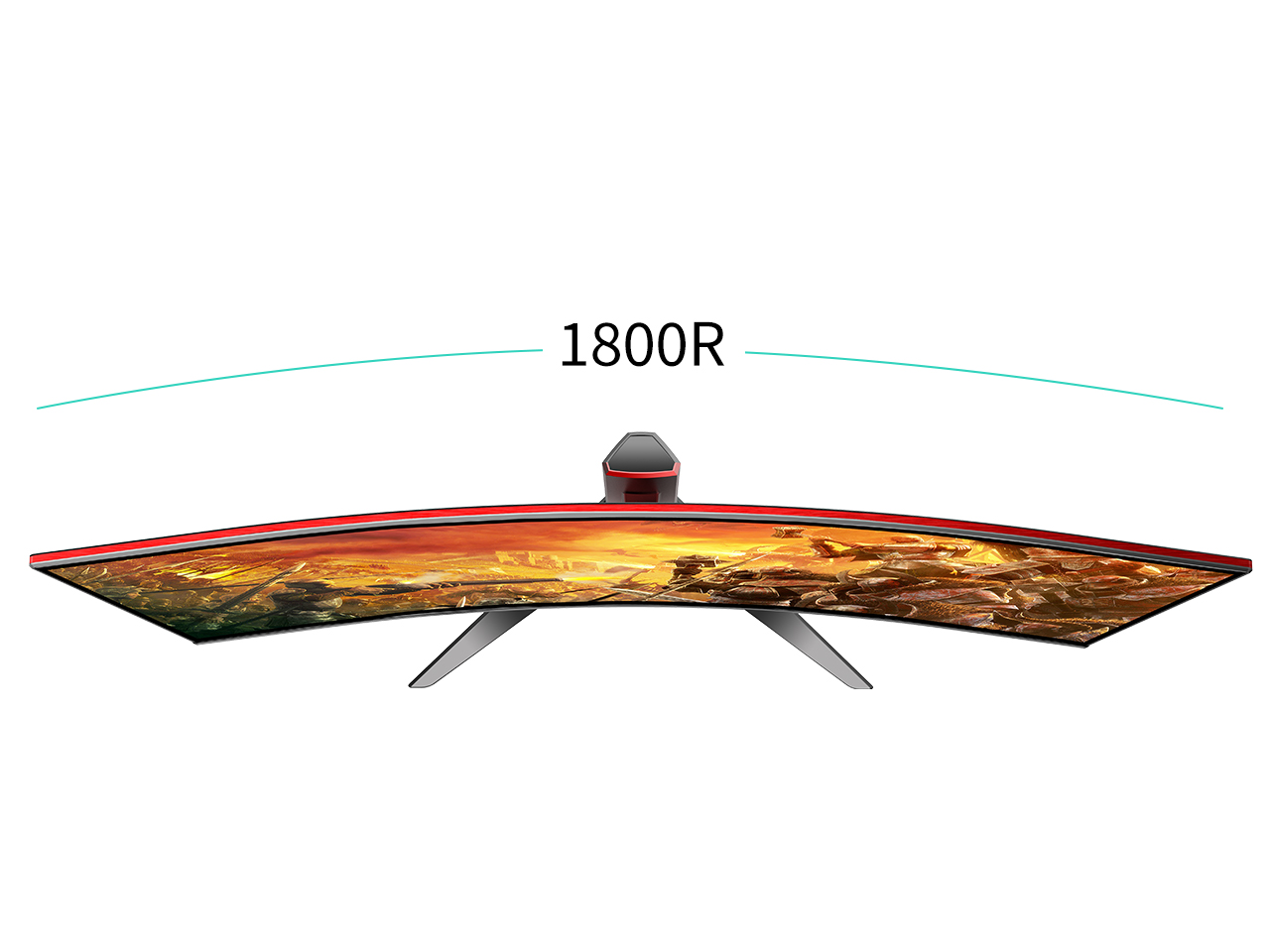 SZD 32&rdquo; Full HD 165 Hz 1920 x 1080 P R1800 Curved Gaming Monitor, 2 ms response 1000:1 Desktop Computer Monitor, AMD Freesync Premium PC Display, Widescreen ,1xHDMI, 1xDP, 1xVGA