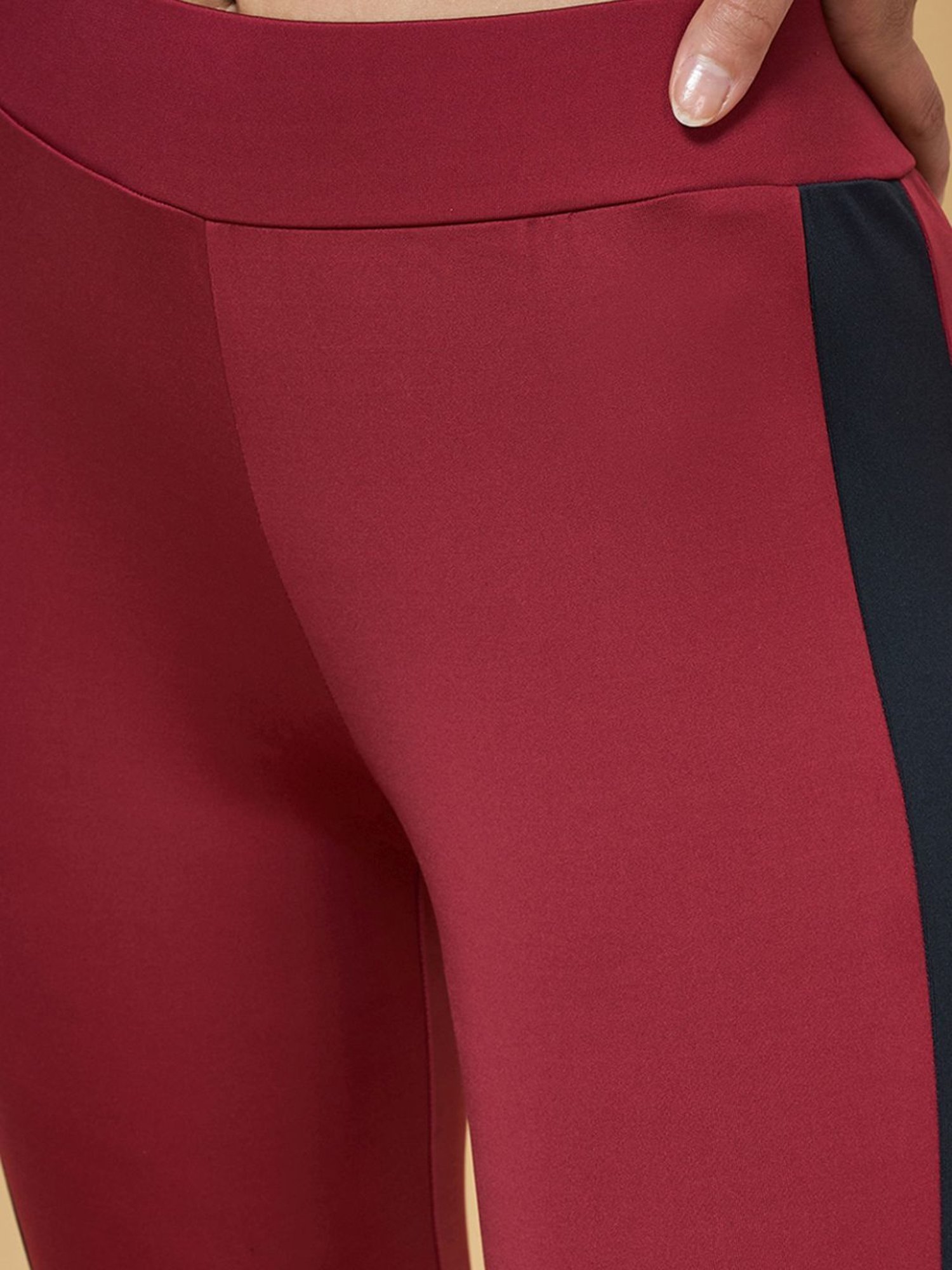 YU by Pantaloons Red Printed Tights