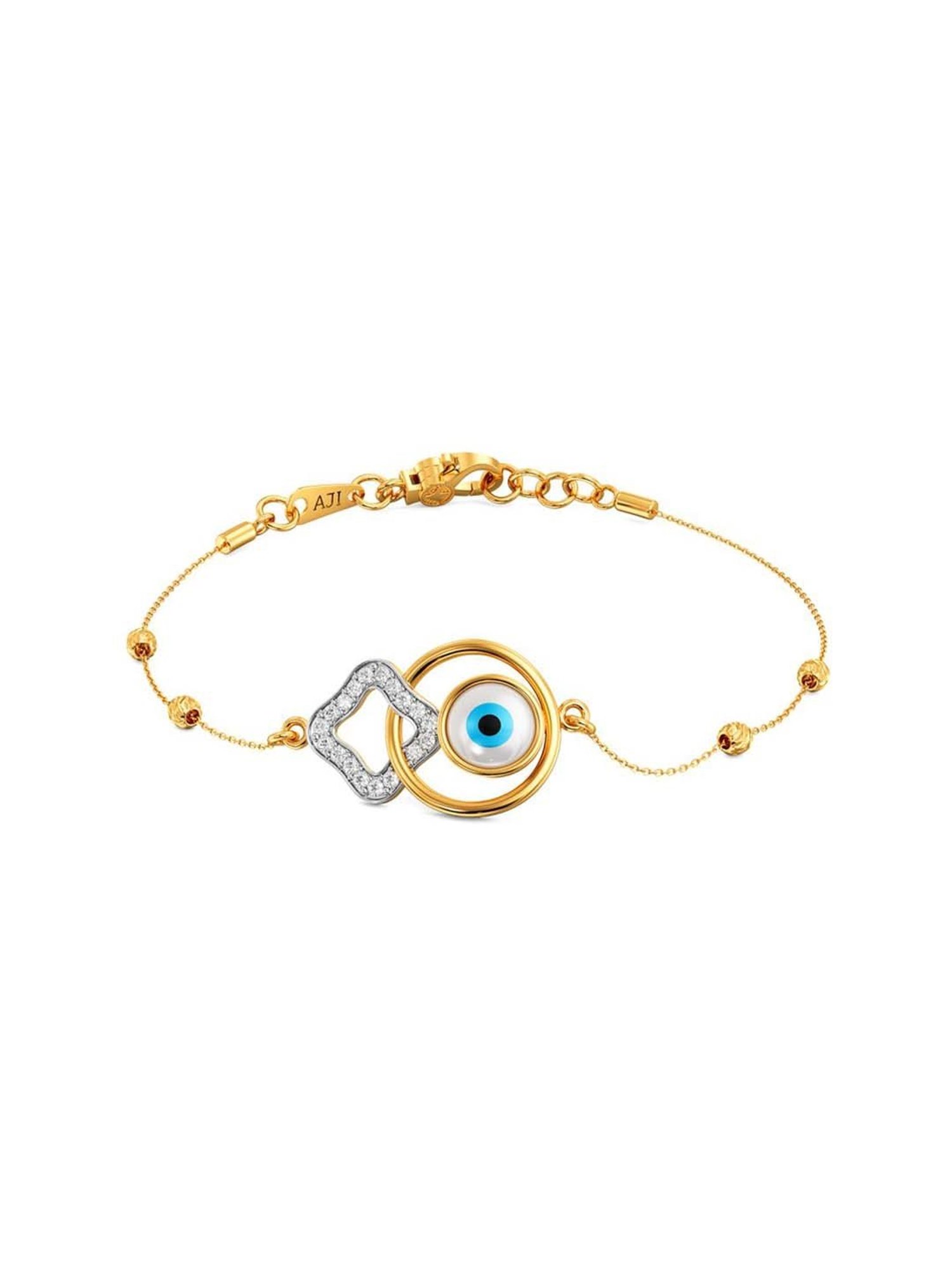 Joyalukkas Gold 22K Elegant Enchantment Evil Eye Barcelet for Women