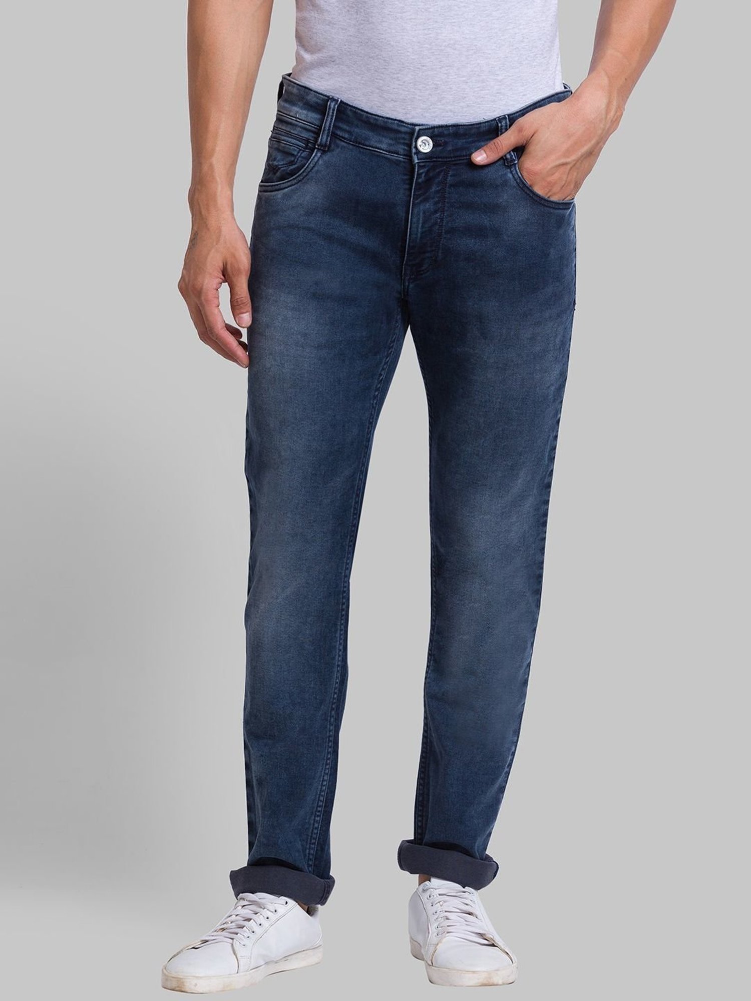 American Eagle Blue Cotton Regular Fit Jeans