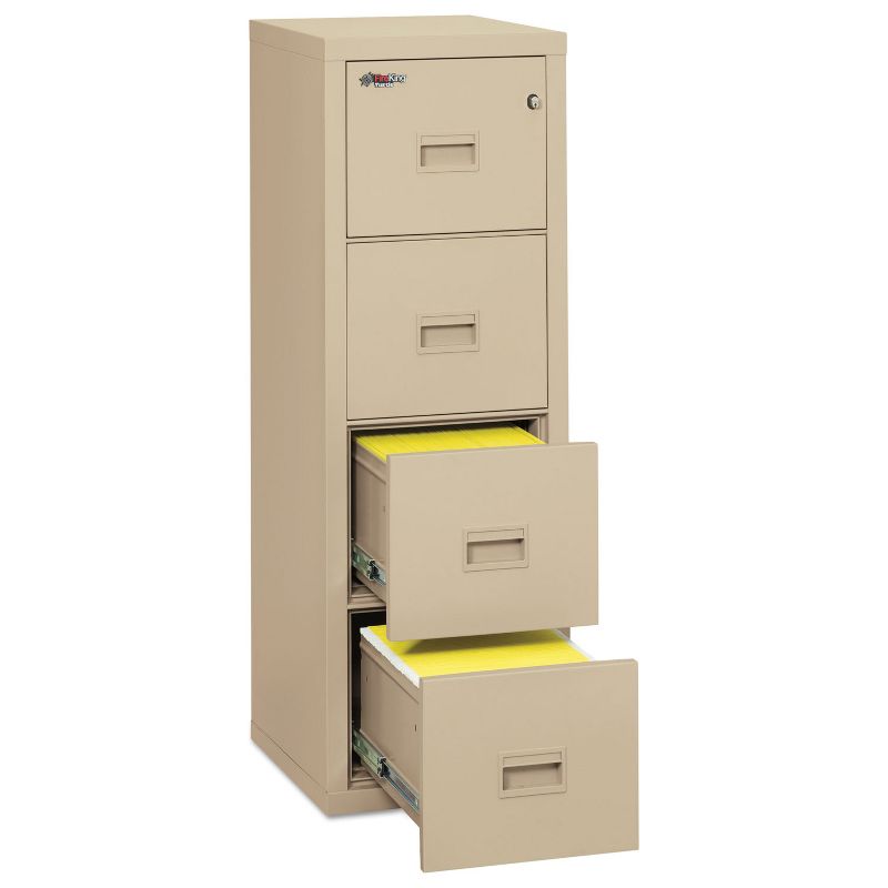 Fireking Turtle Four-Drawer File 17 3/4w x 22 1/8d UL Listed 350^0 for Fire Parchment 4R1822CPA