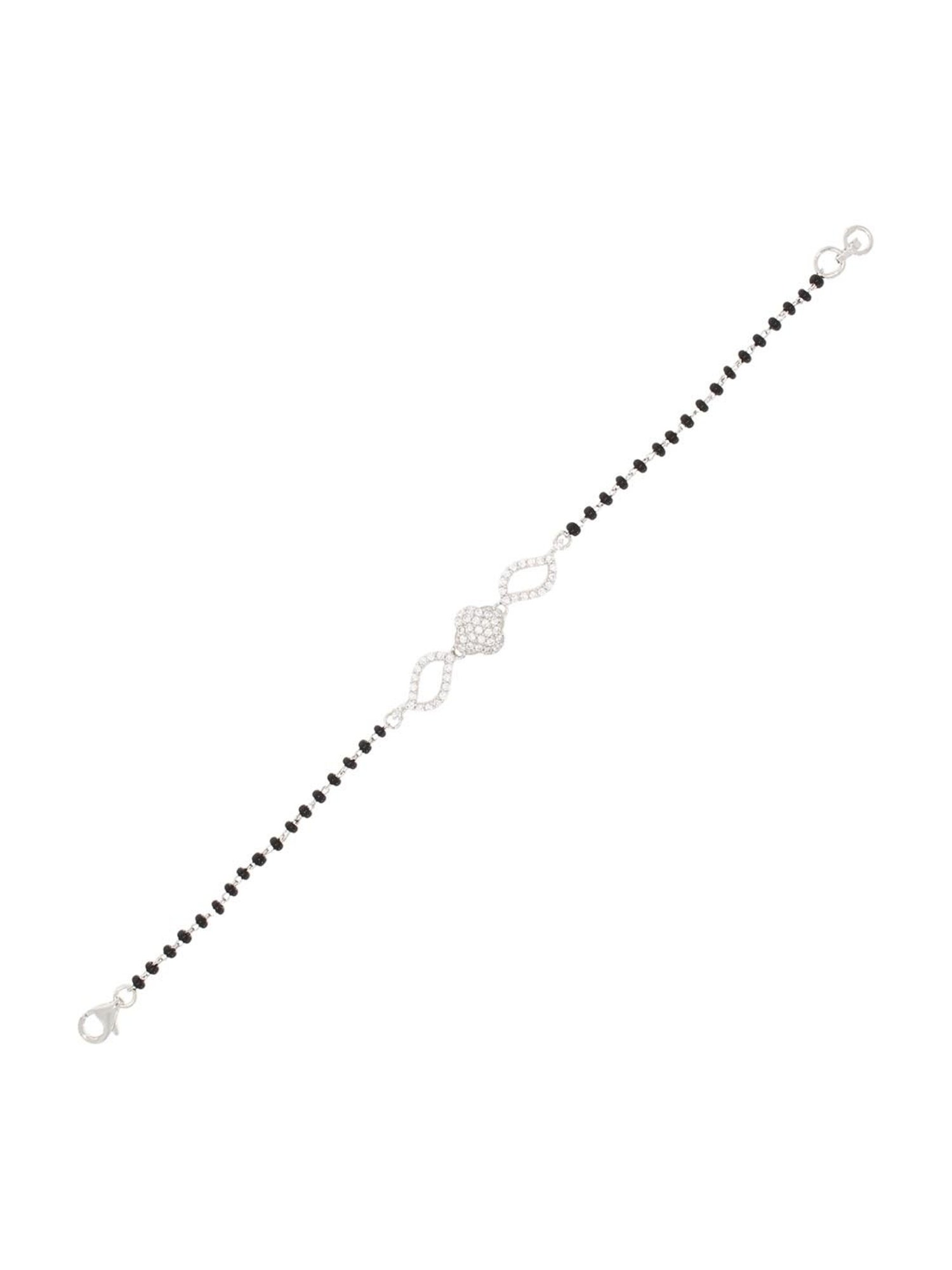 Anayra 92.5 Sterling Silver Mangalsutra Bracelet for Women