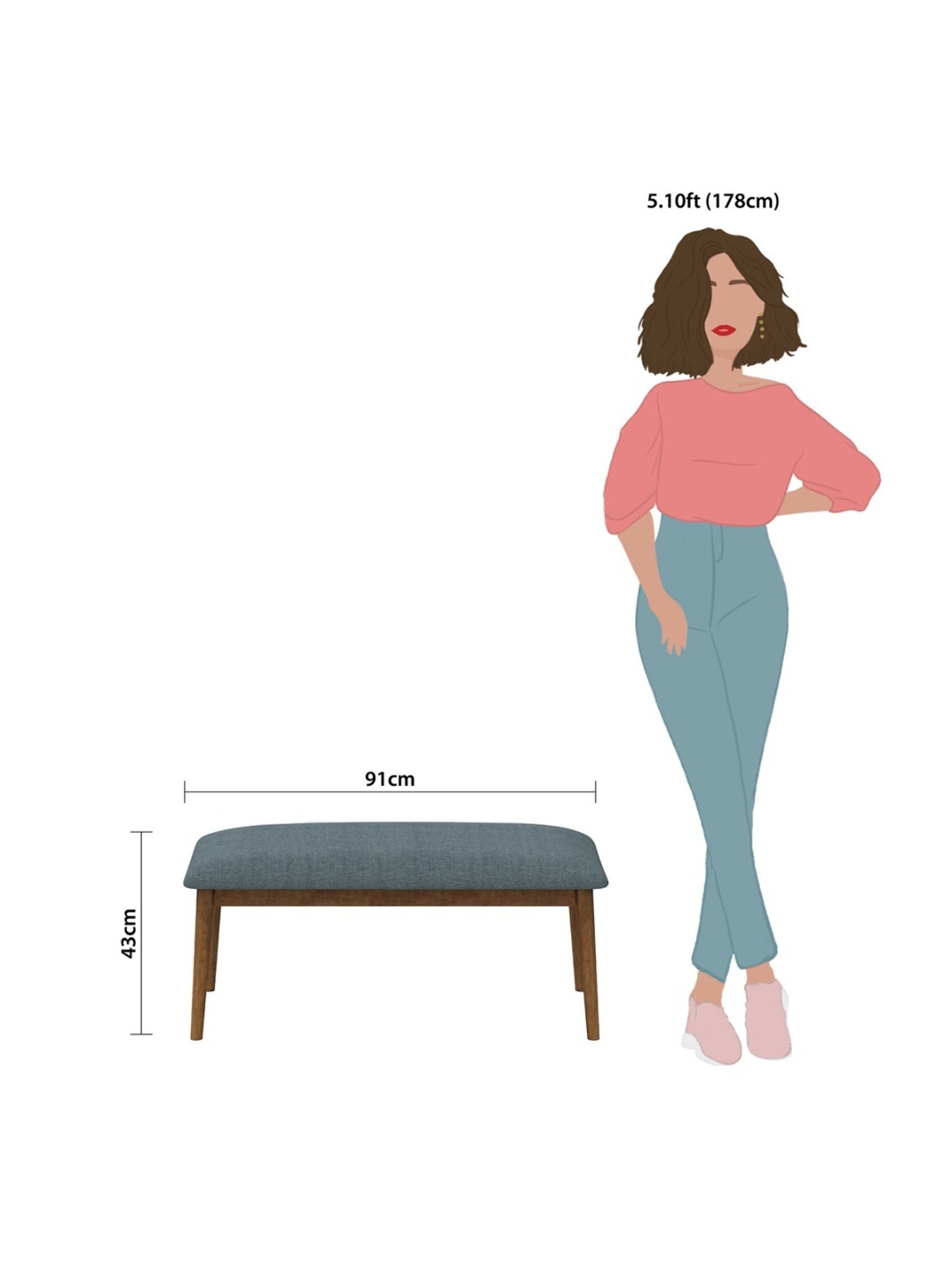 Picardy Vanity Stool Fabric/Antique Pearl - Acme Furniture