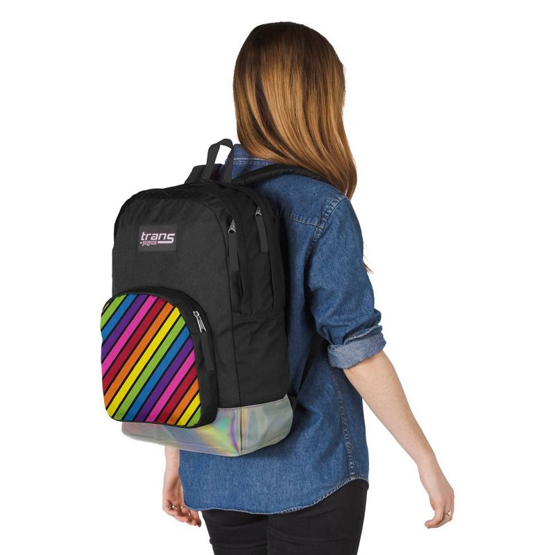 Trans by JanSport 17.5" Overt Backpack - Iridescent Rainbow