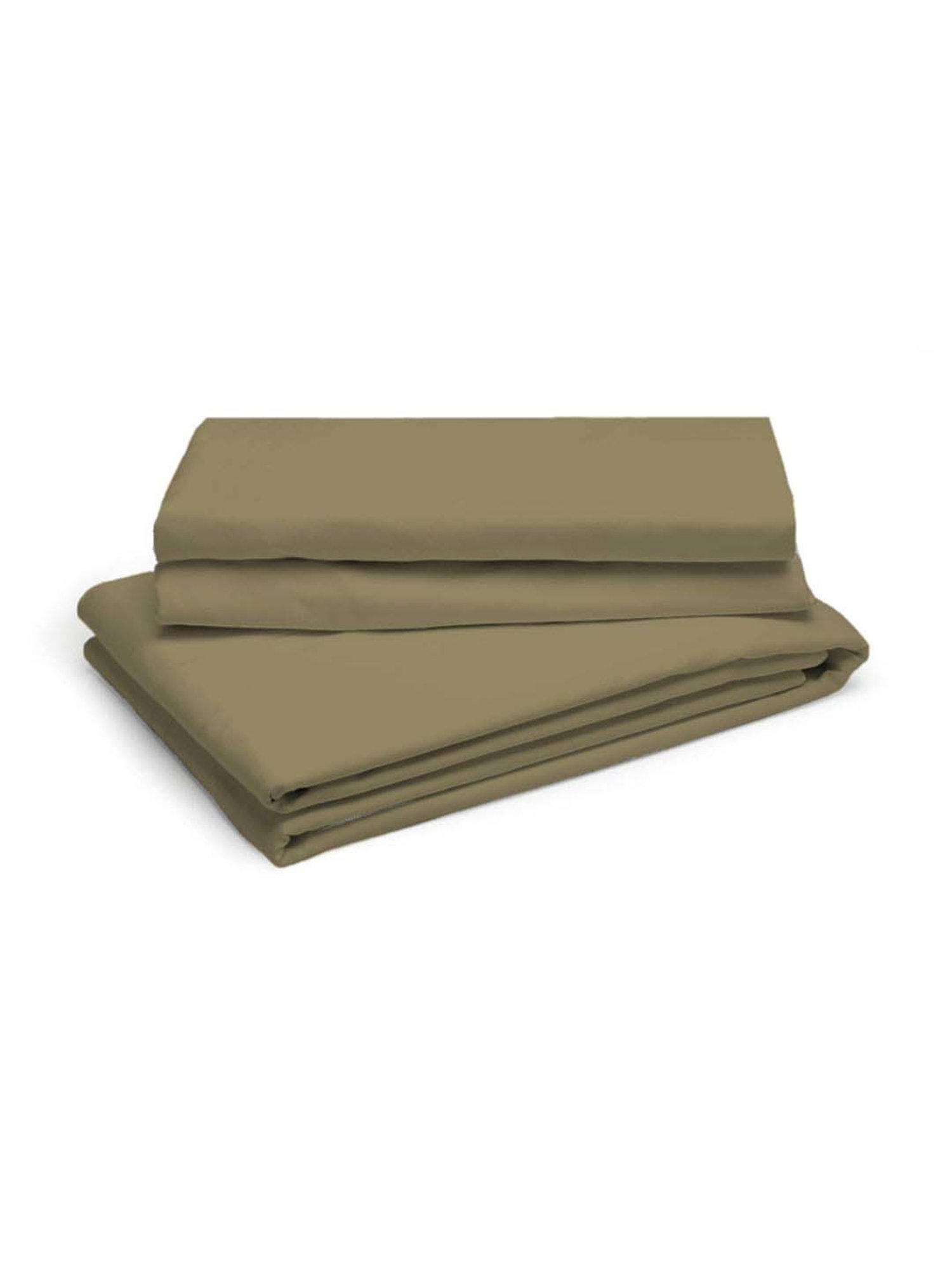 Boutique Living Pure Earth Brown Cotton 300 TC King Size Bed Sheet with Pillow Cover