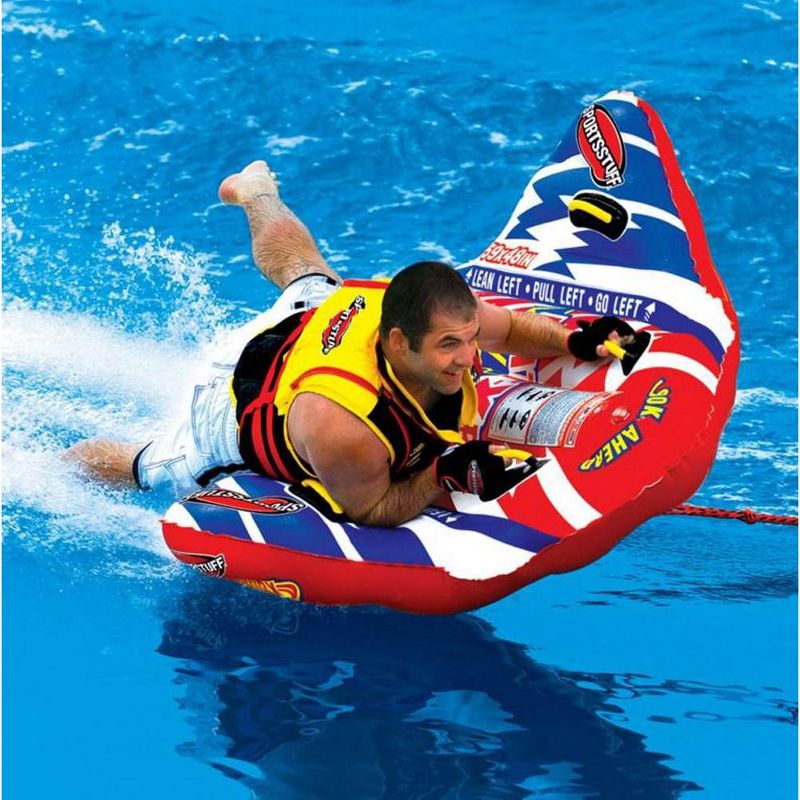 SPORTSSTUFF 53-1510 Bat-X-Ray Single Rider Towable + 60' Boat Tube Rope